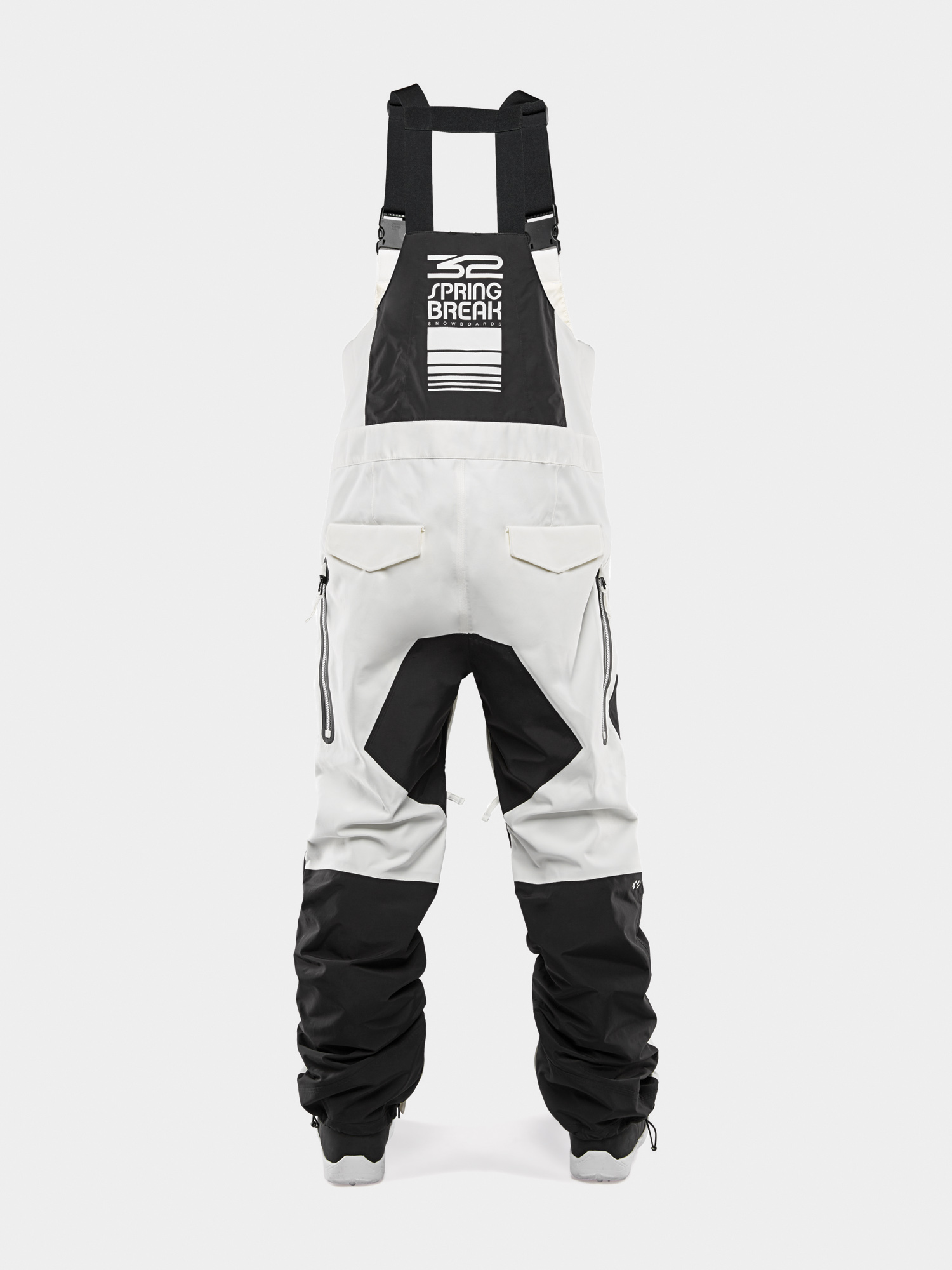 Męskie Spodnie snowboardowe ThirtyTwo Spring Break Powder Bib (white)