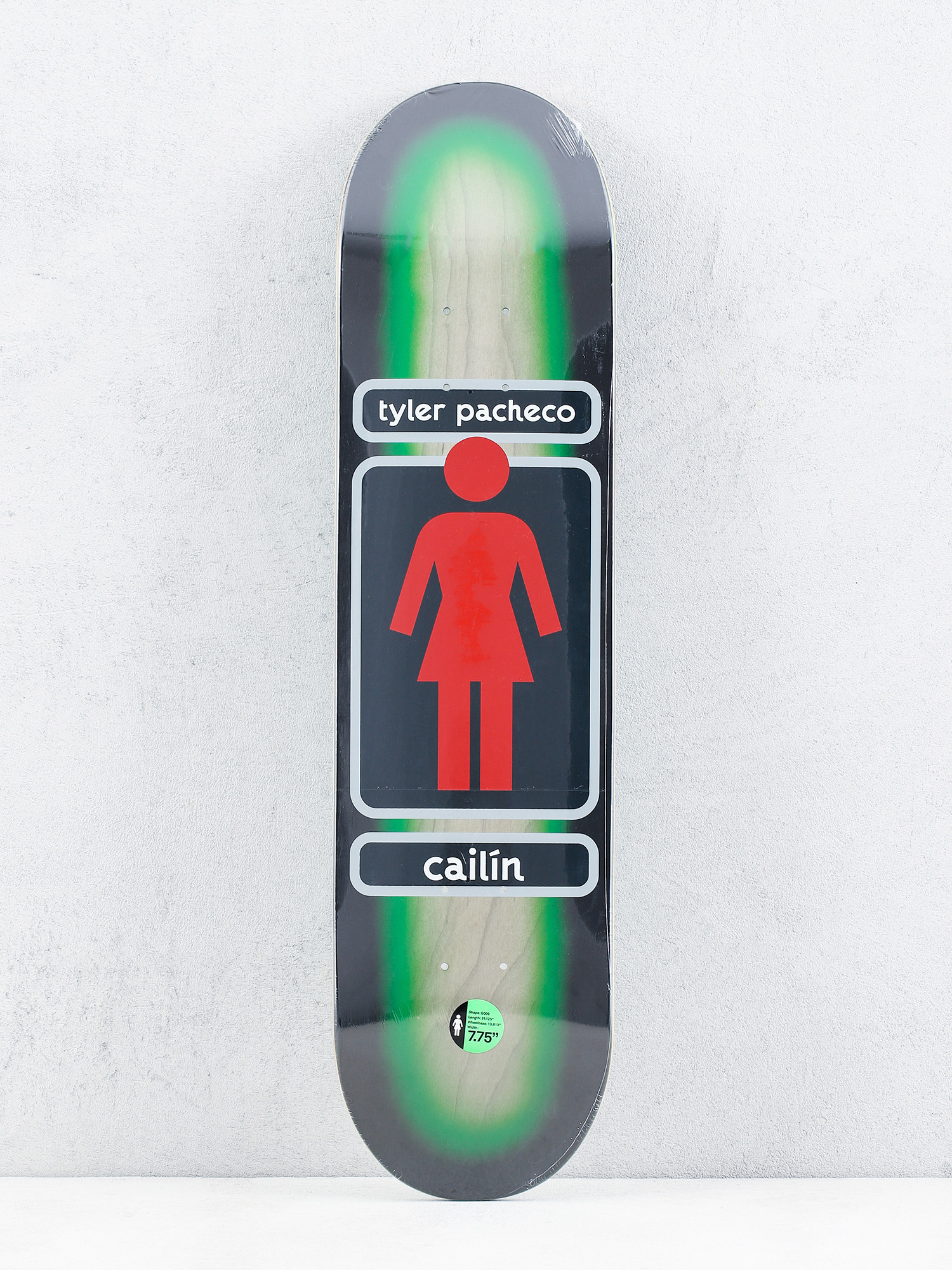 Deck Girl Skateboard Pacheco 93 Til (black/red/green)