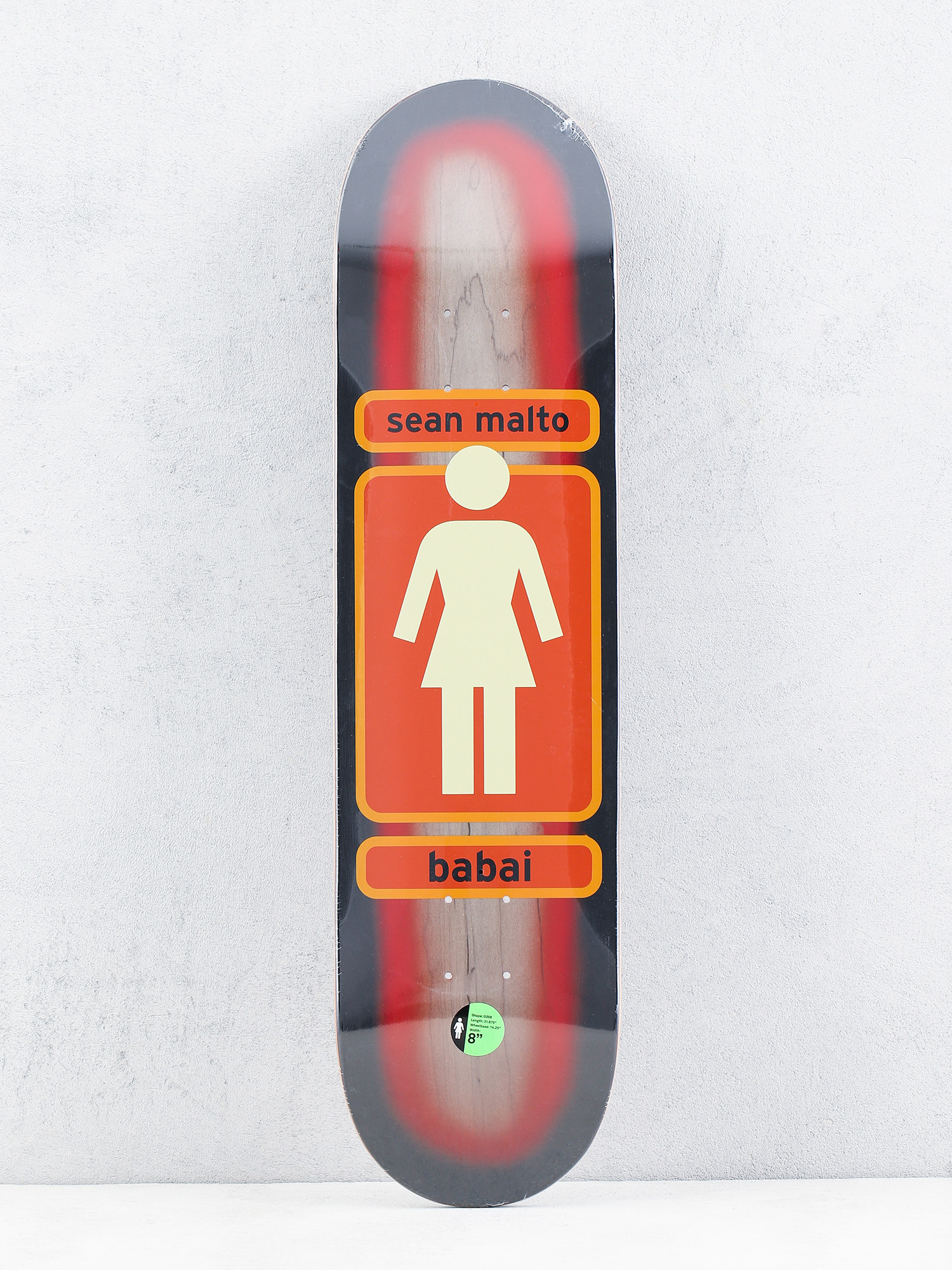 Deck Girl Skateboard Malto 93 Til (black/orange)