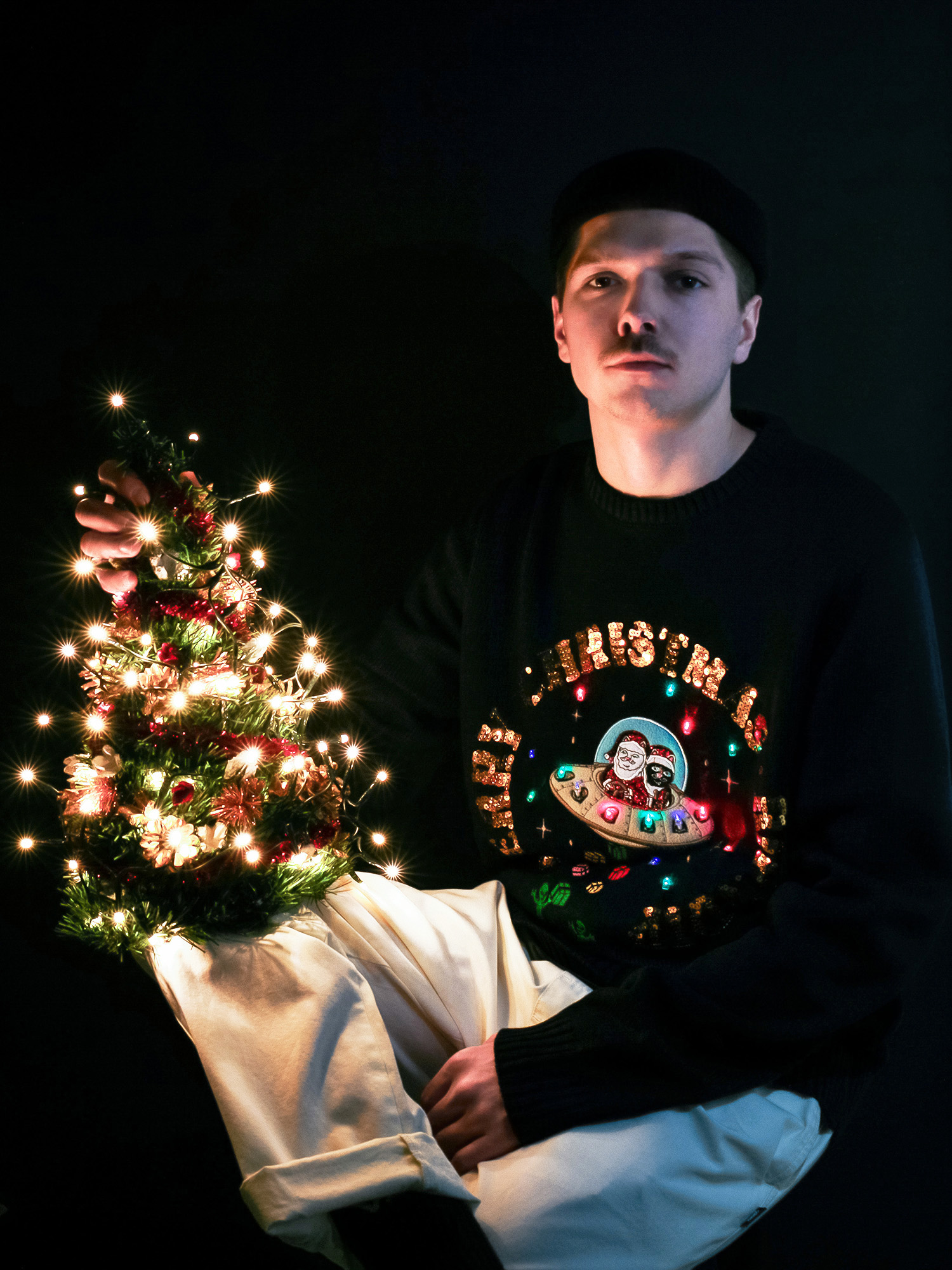 Sweter RipNDip Merry Litmas (black)