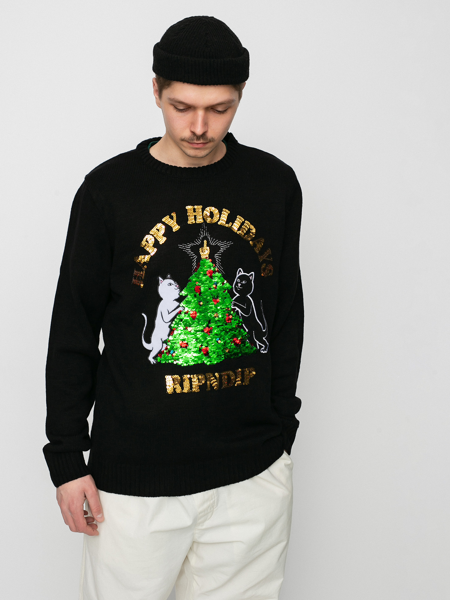 Sweter RipNDip Litmas Tree (black)