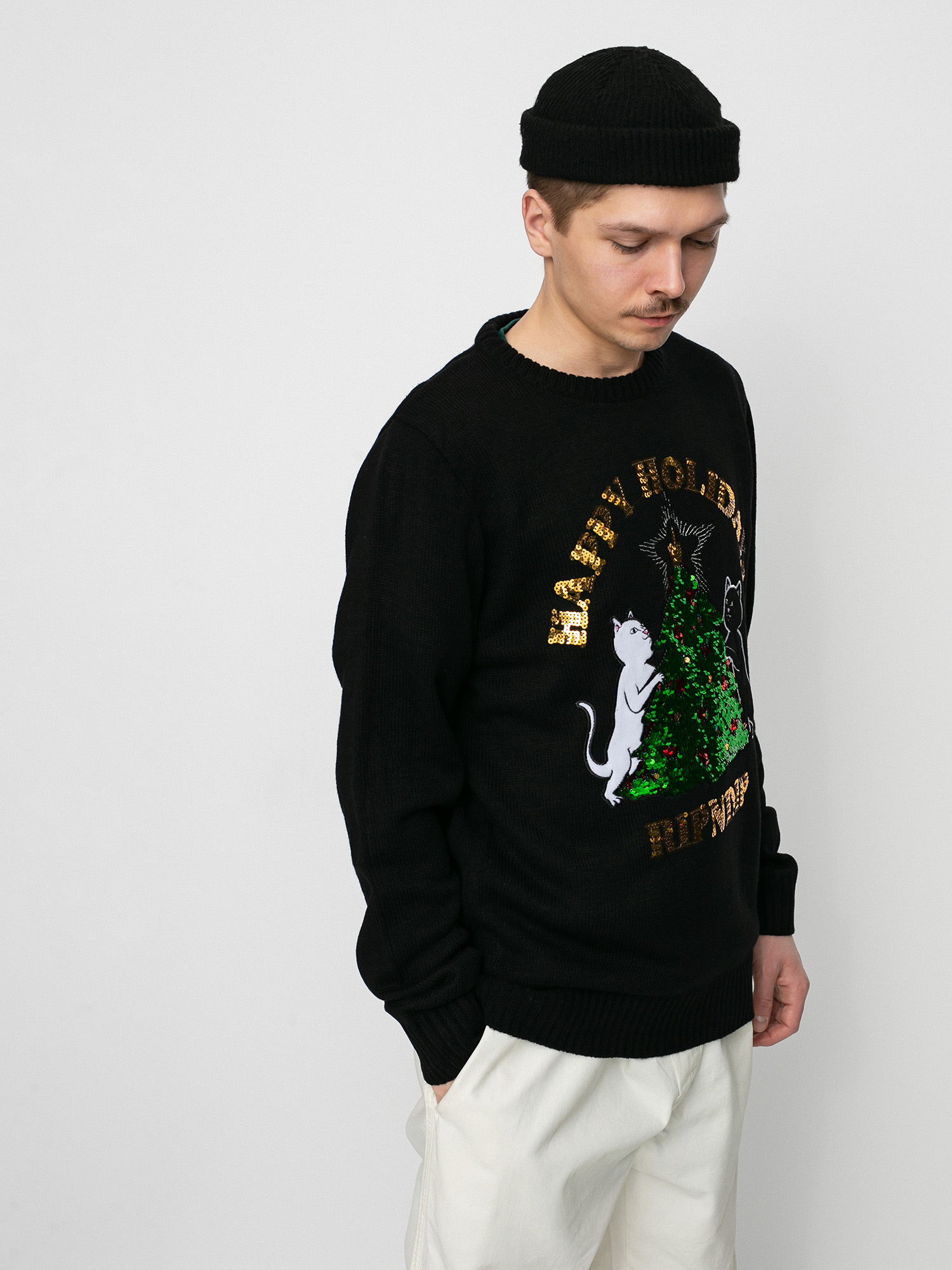 Sweter RipNDip Litmas Tree (black)