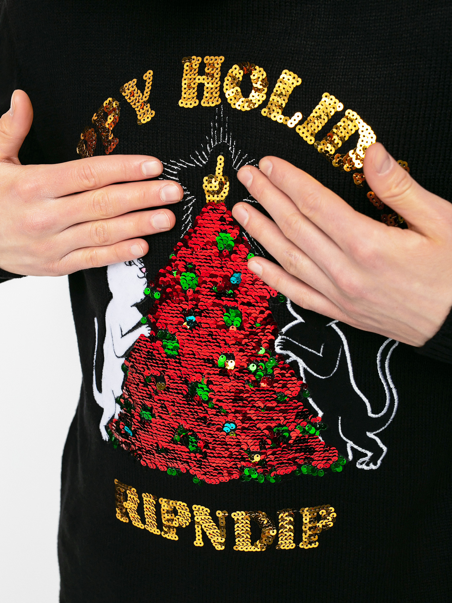 Sweter RipNDip Litmas Tree (black)
