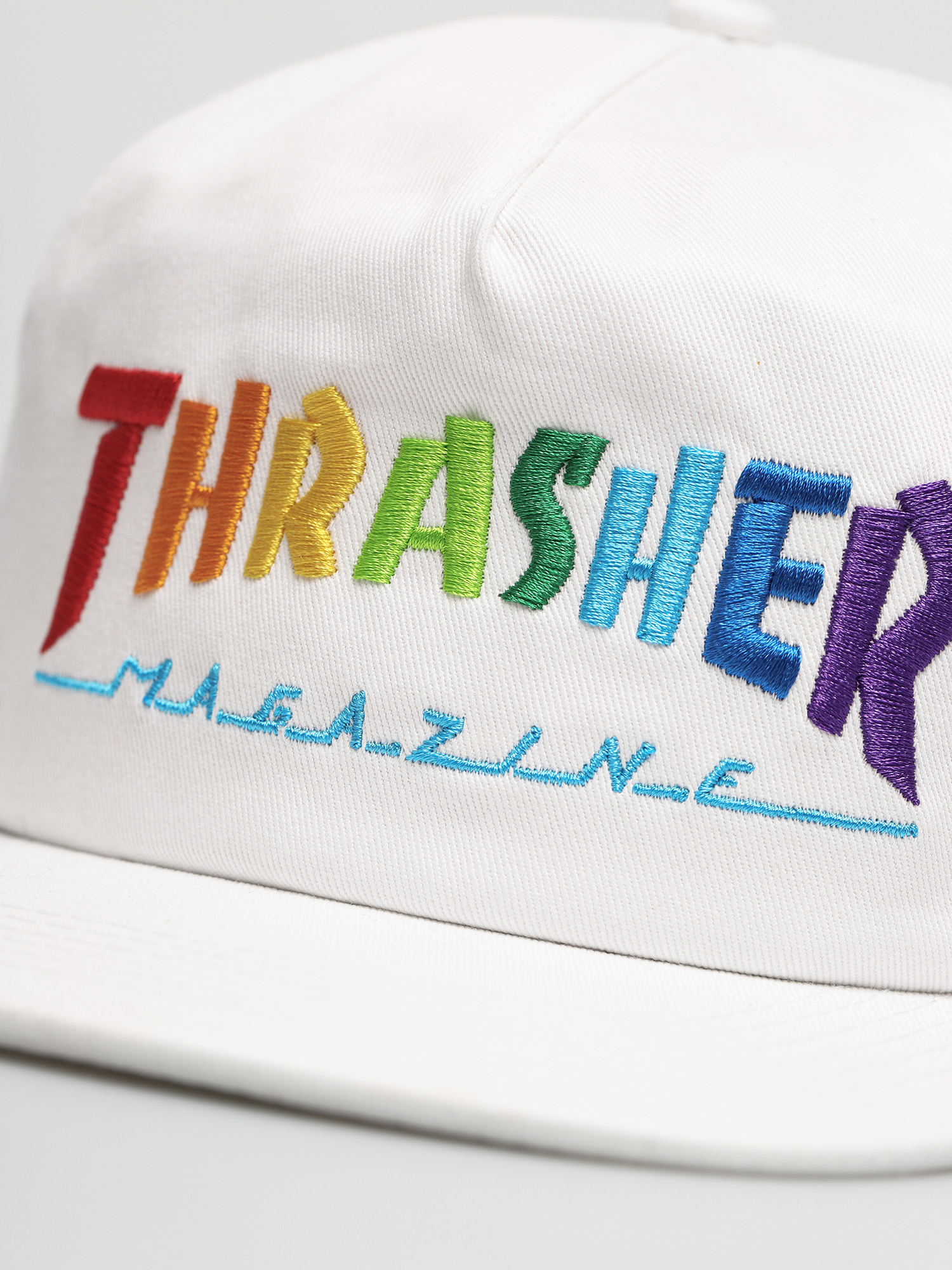 Czapka z daszkiem Thrasher Rainbow Mag Snapback ZD (white)