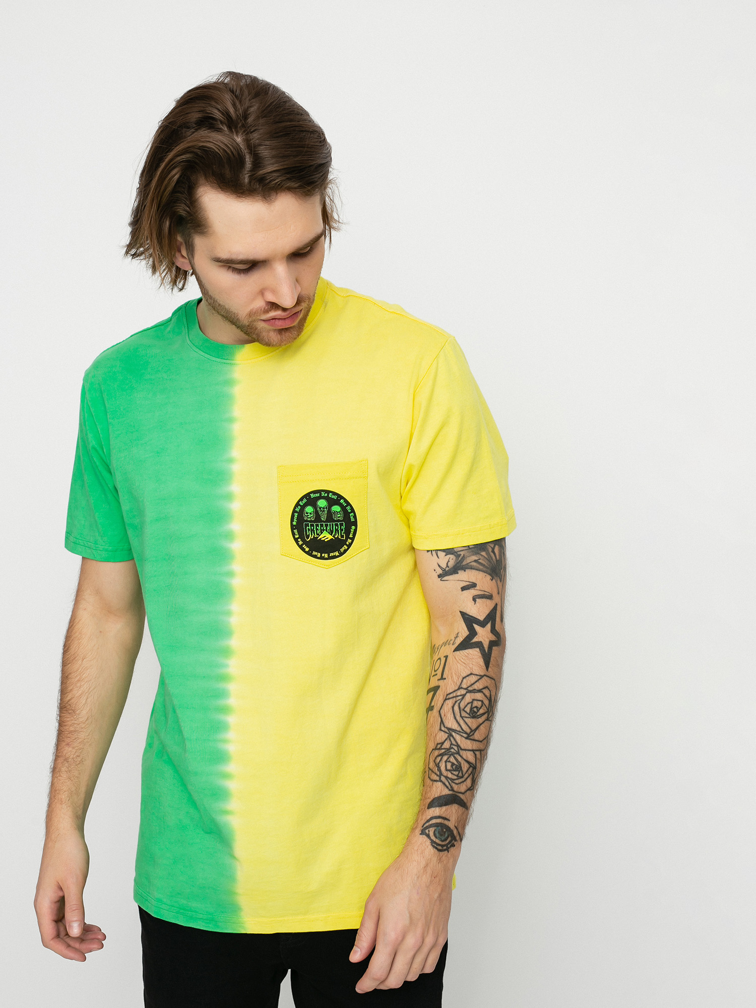 T-shirt Emerica Evil Pocket (green/black)