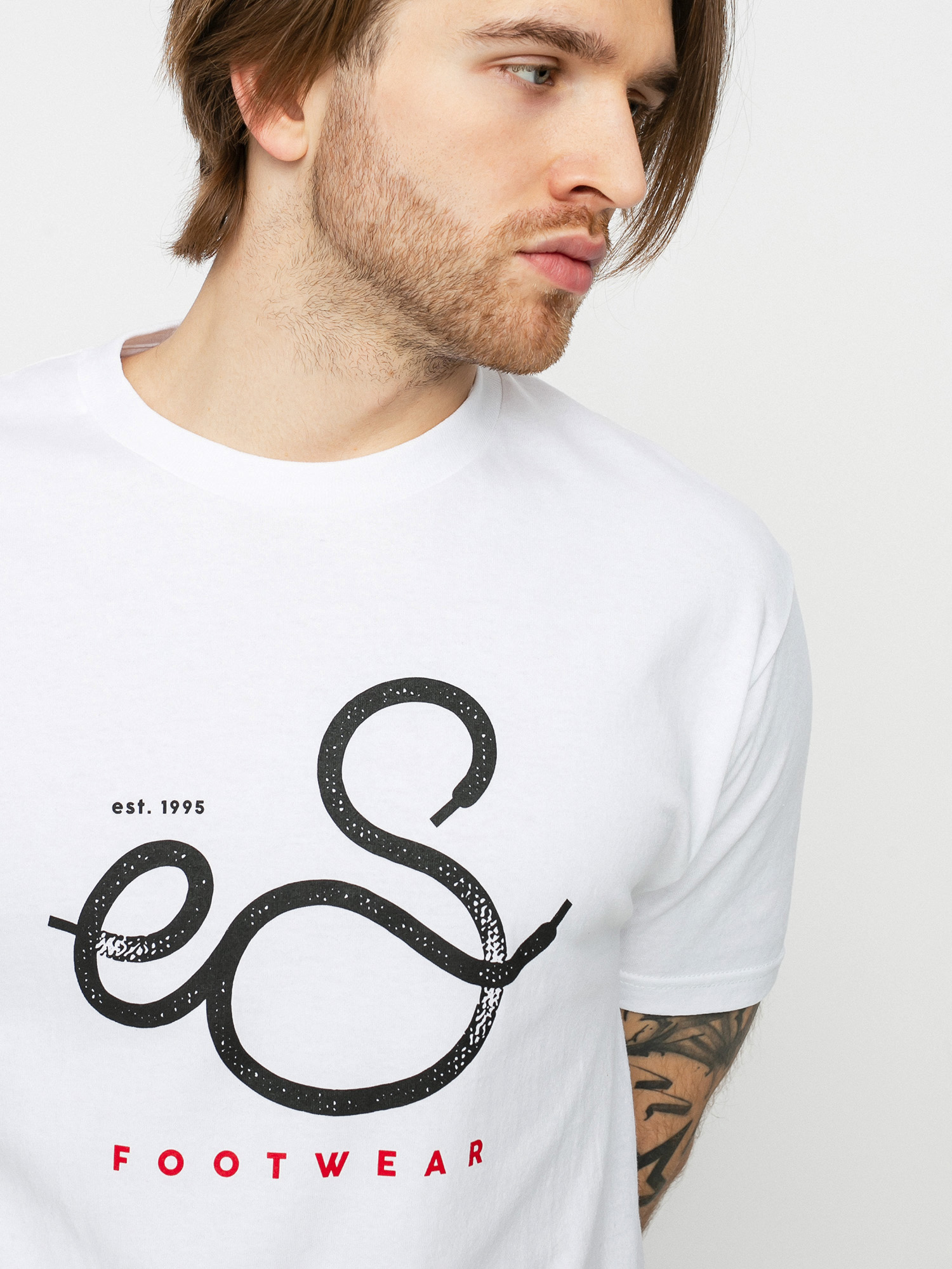 T-shirt eS Shoelace (white)