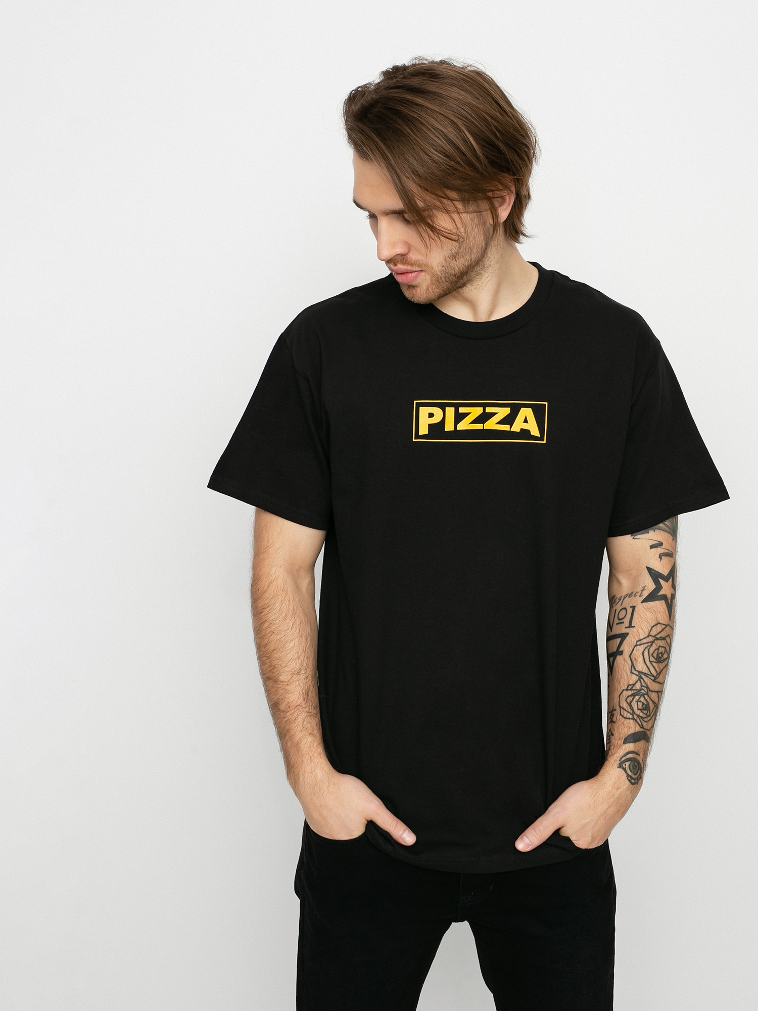 T-shirt Pizza Skateboards Arc (black)