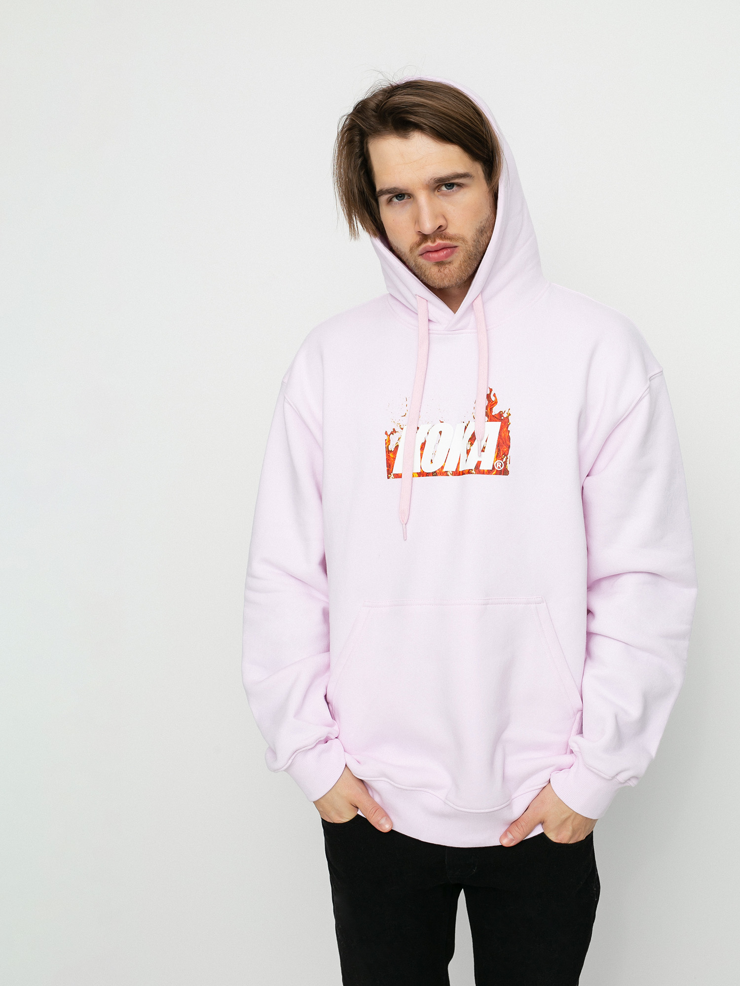 Bluza z kapturem Koka Fire HD (pink)