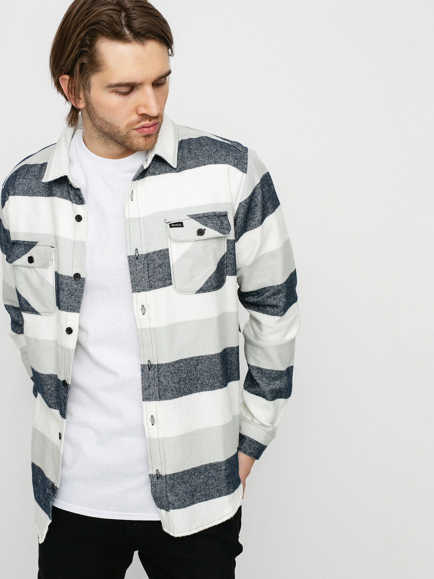 Koszula RVCA Shallows Stripe Flan Ls (mirage)