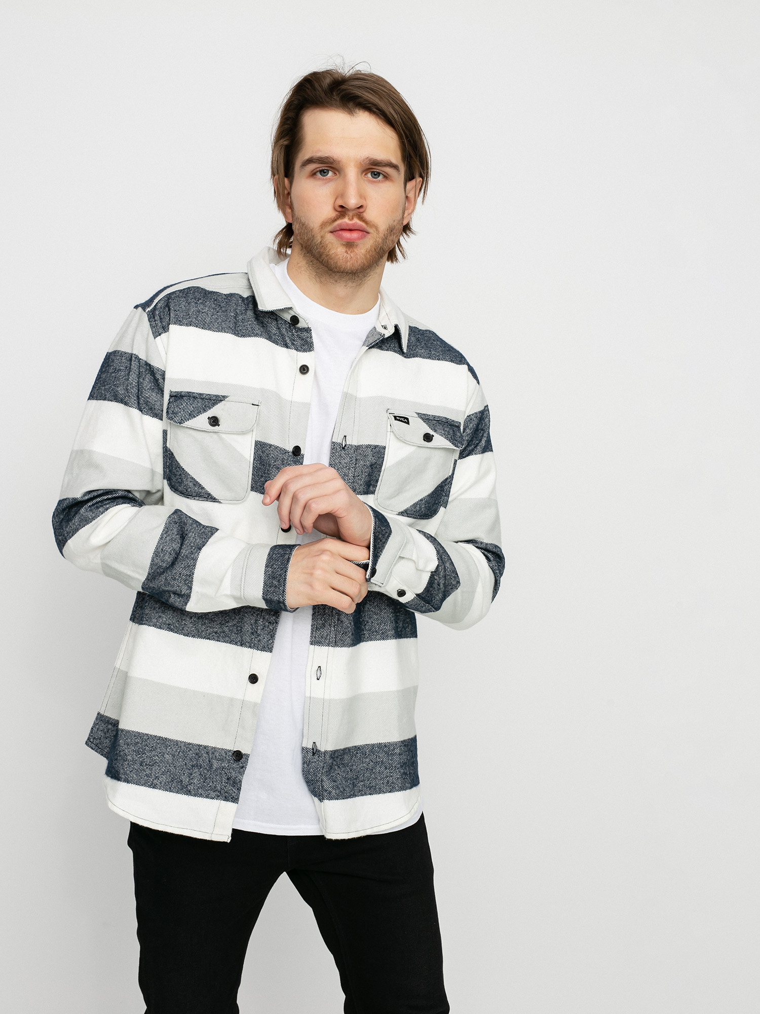 Koszula RVCA Shallows Stripe Flan Ls (mirage)