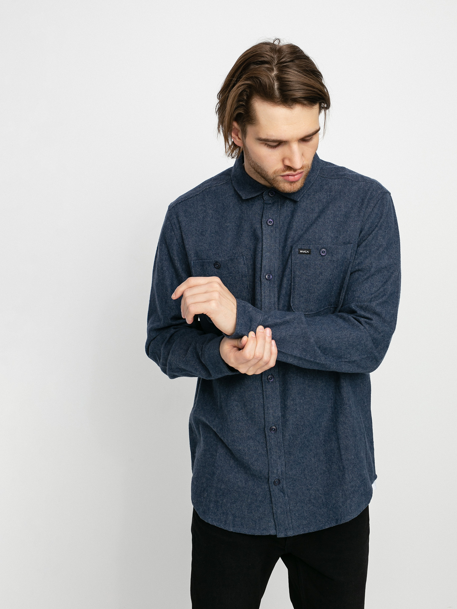 Koszula RVCA Harvest Flannel Ls (moody blue)