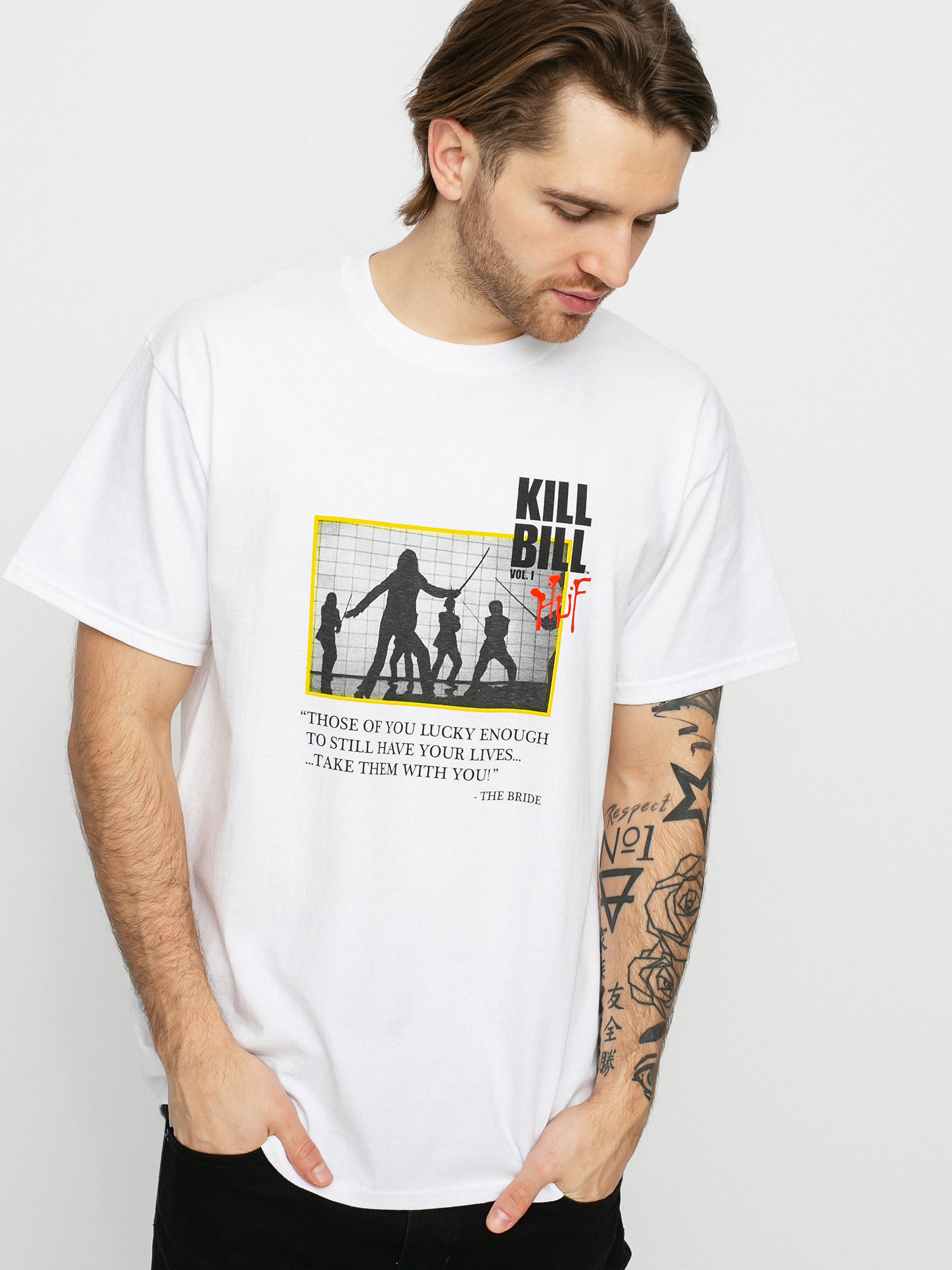 T-shirt HUF X Kill Bill Death List (white)