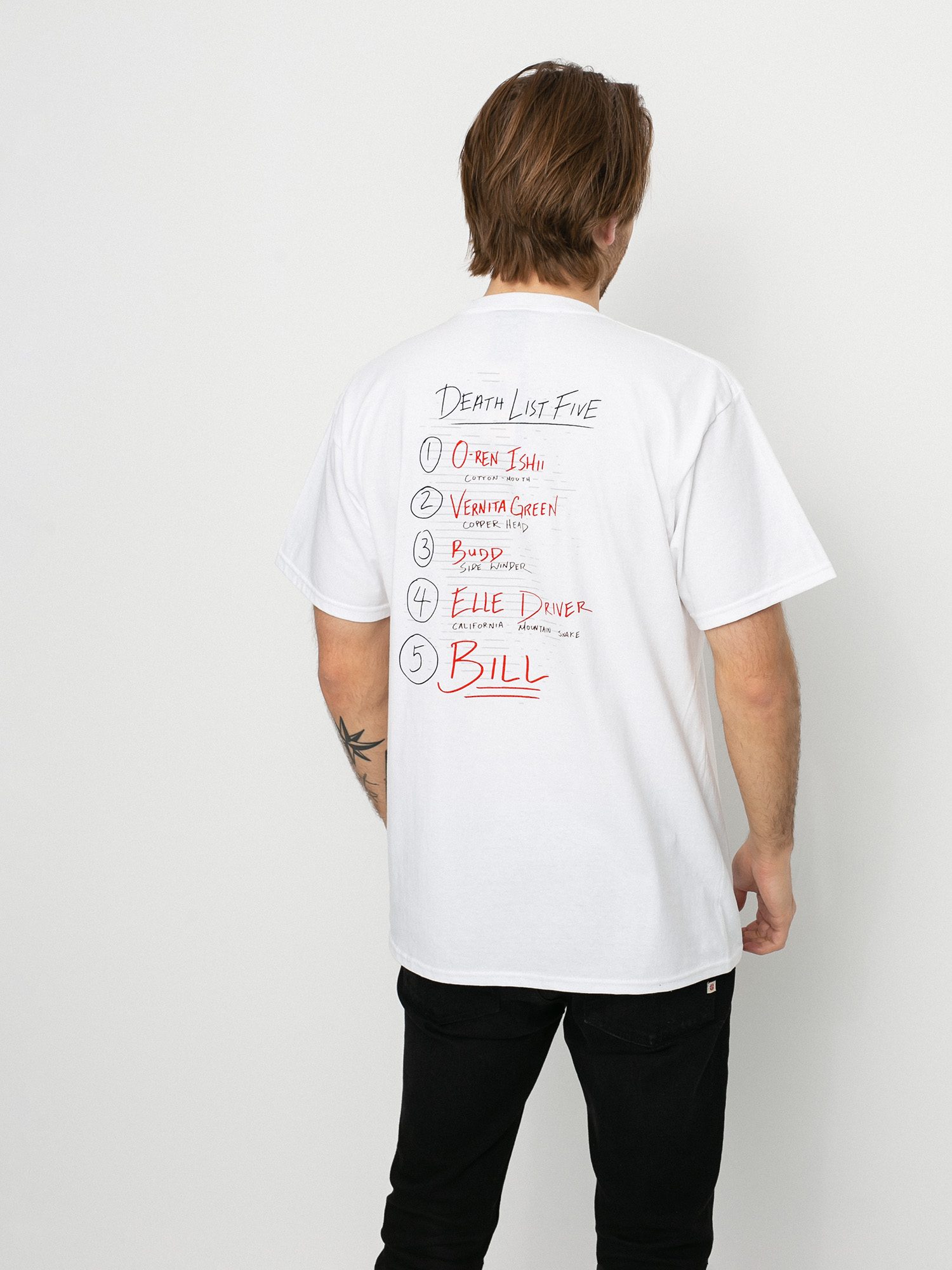 T-shirt HUF X Kill Bill Death List (white)