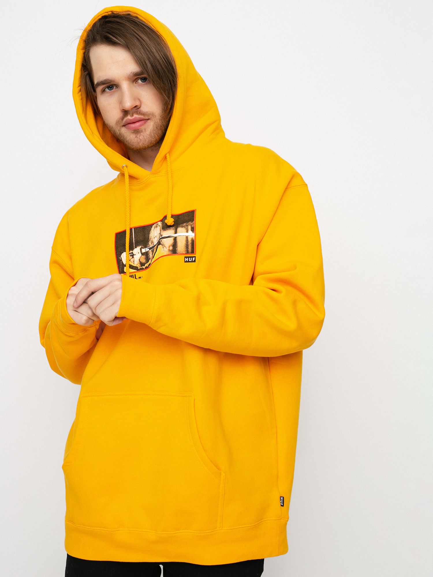 Bluza z kapturem HUF X Kill Bill Revenge HD (yellow)