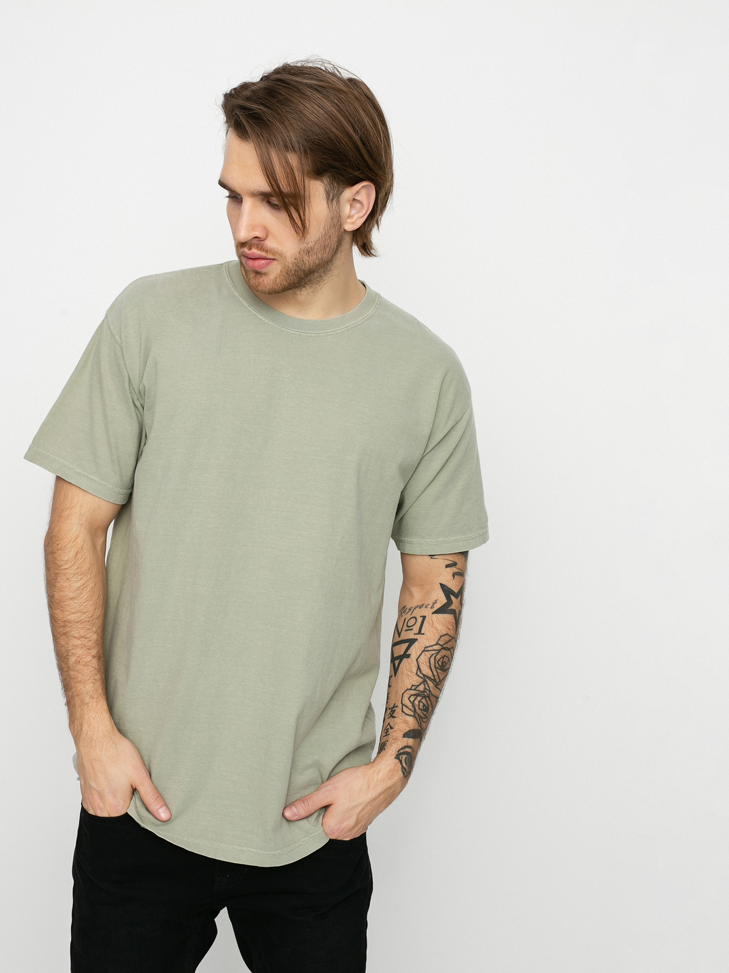 T-shirt Brixton Basic Reserve (gravel)