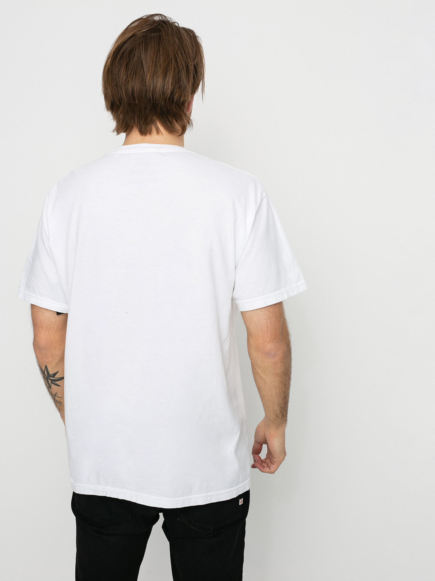 T-shirt Brixton La Brxtn Broadcast Stt (white garment dye)