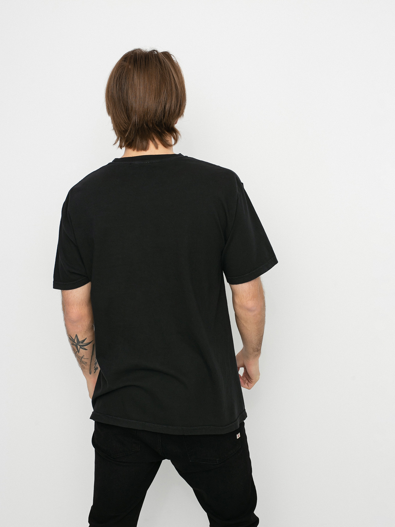 T-shirt Brixton Brooklyn Brxtn Broadcast S (black garment dye)
