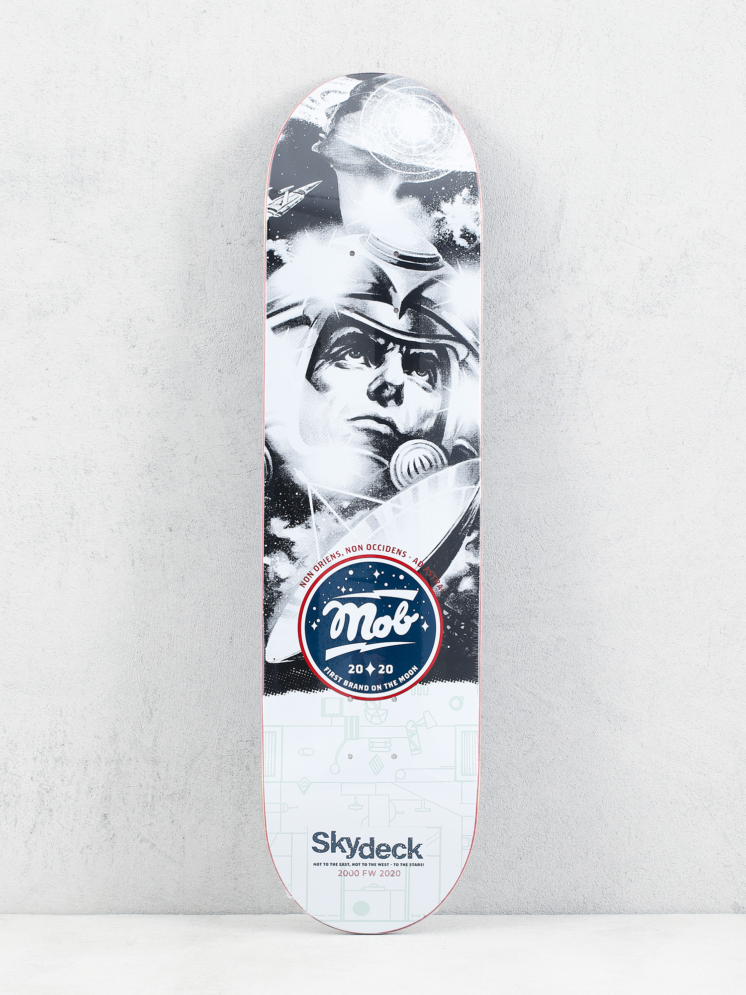 Deck Mob Skateboards Cosmonaut (black/white)