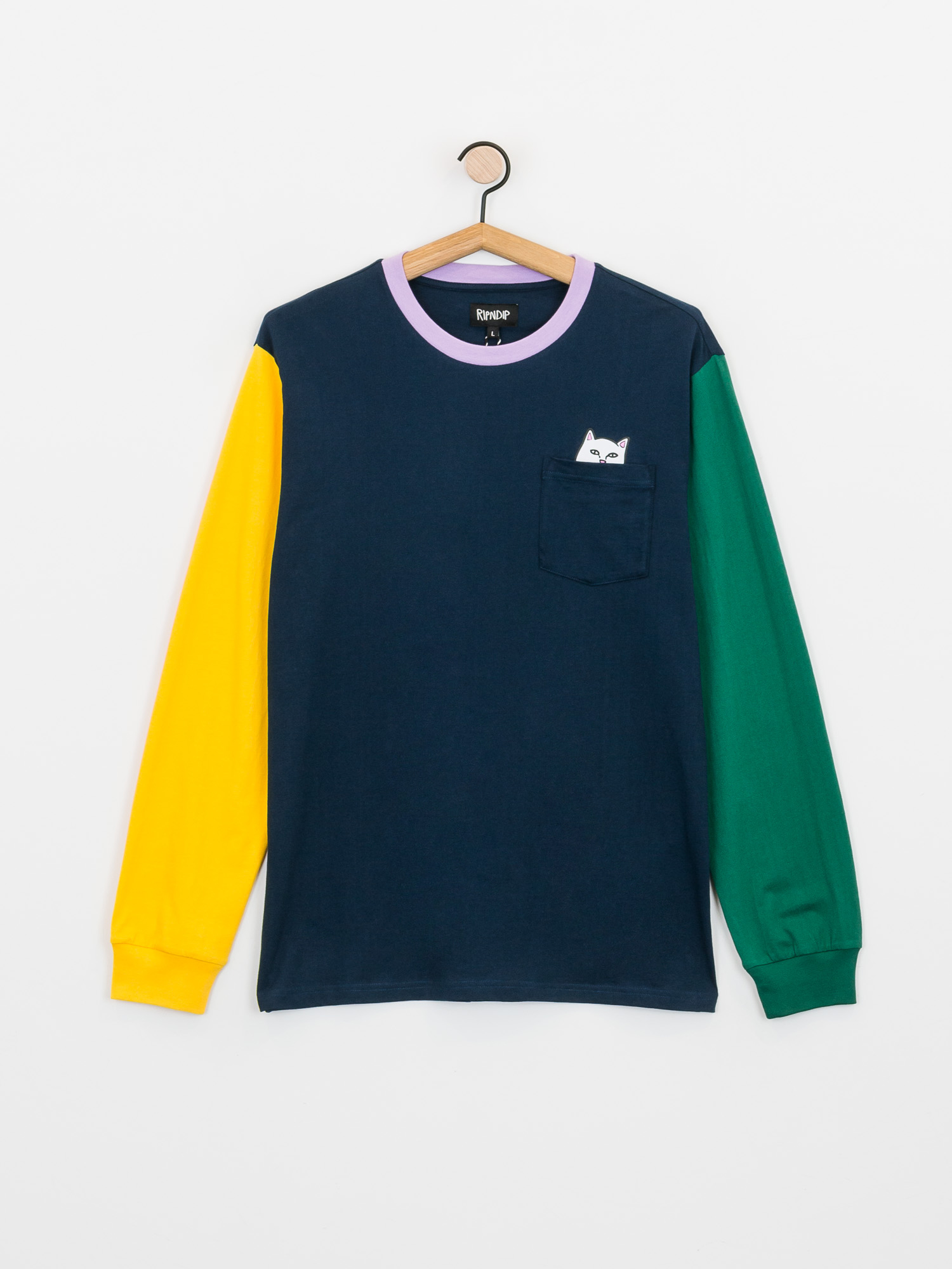 Longsleeve RipNDip Lord Nermal Color Block (multi)