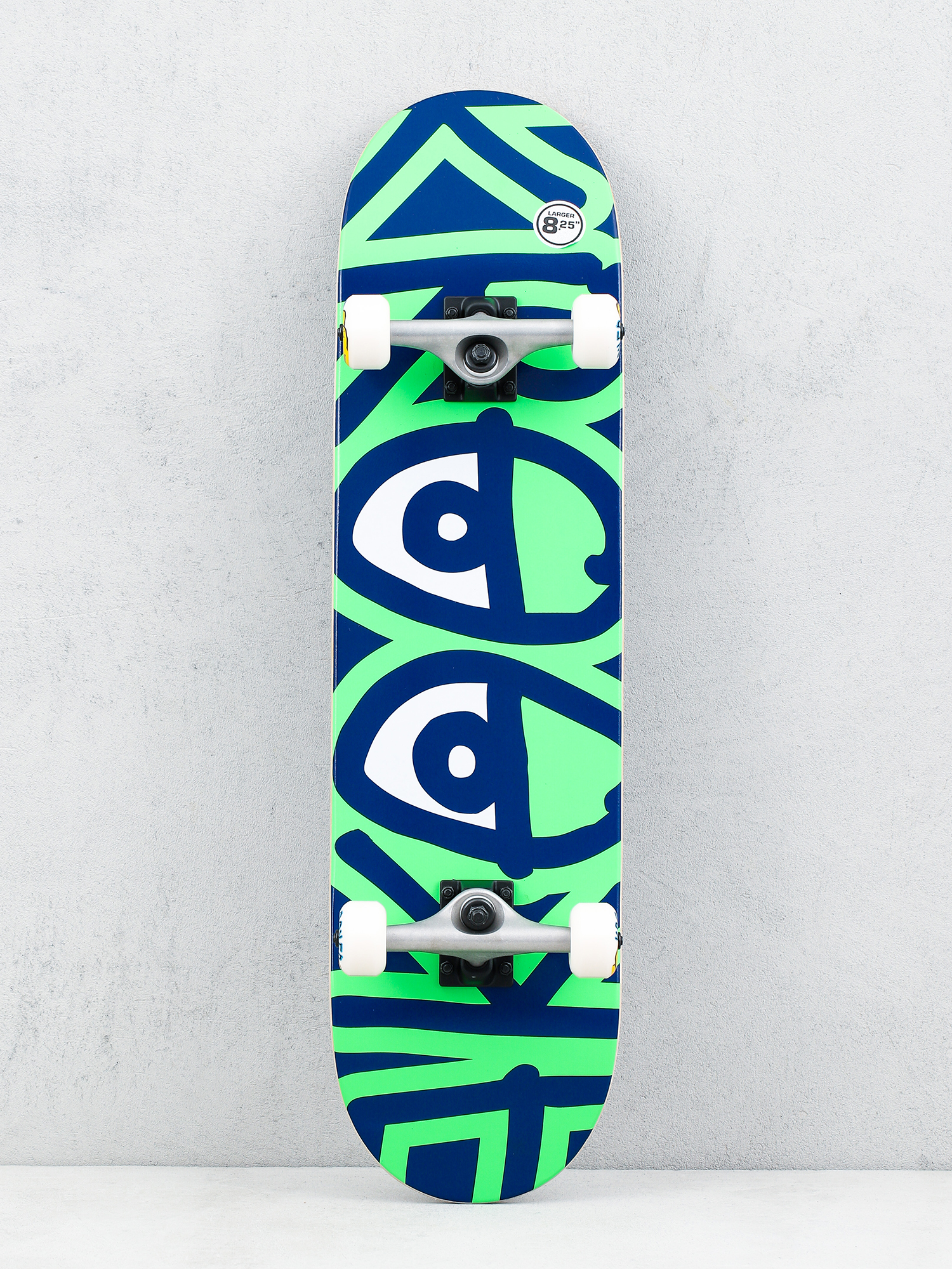 Deskorolka Krooked Bigger Eyes (green/navy)