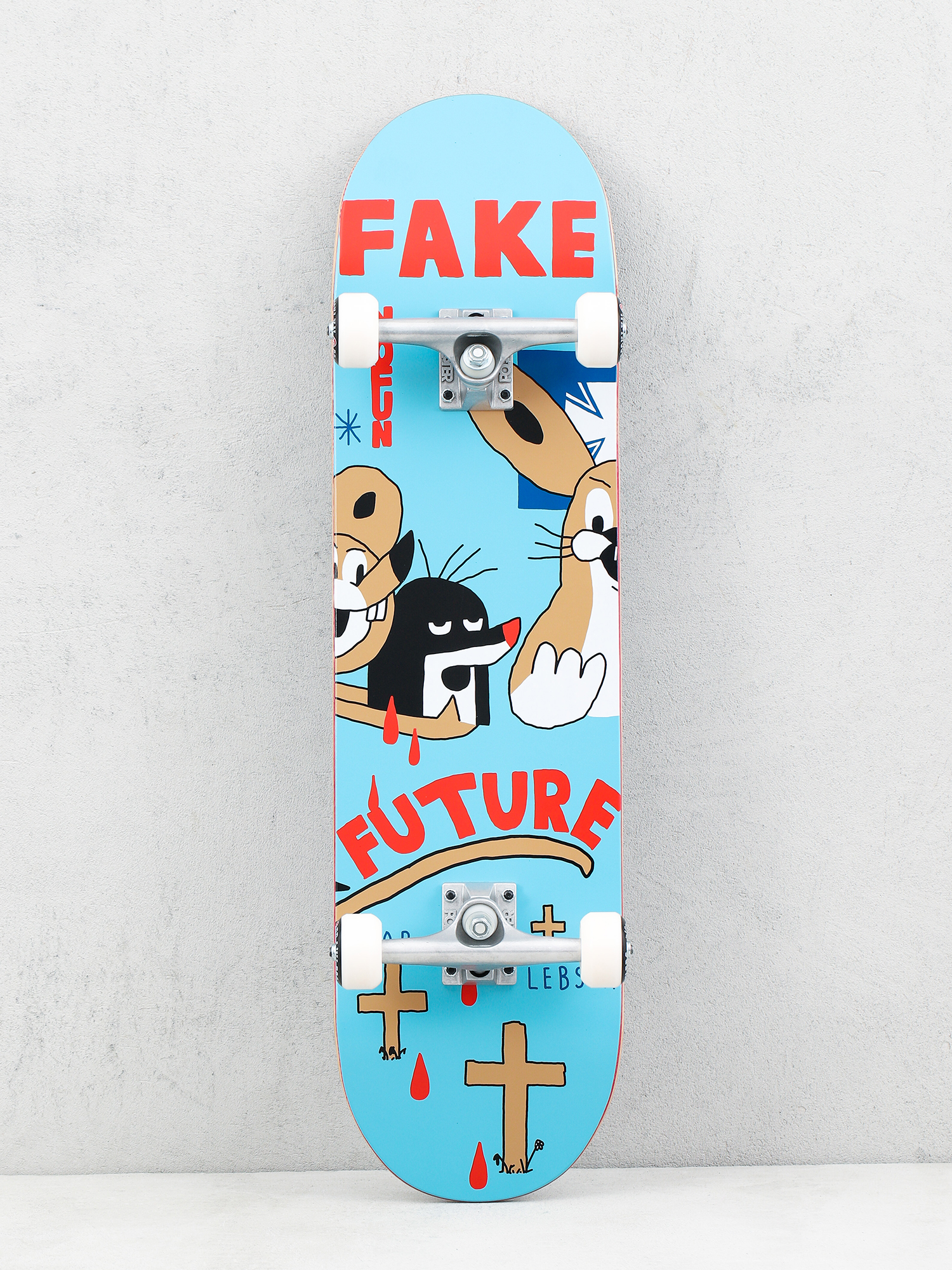 Deskorolka Mob Skateboards Fake (blue/red)