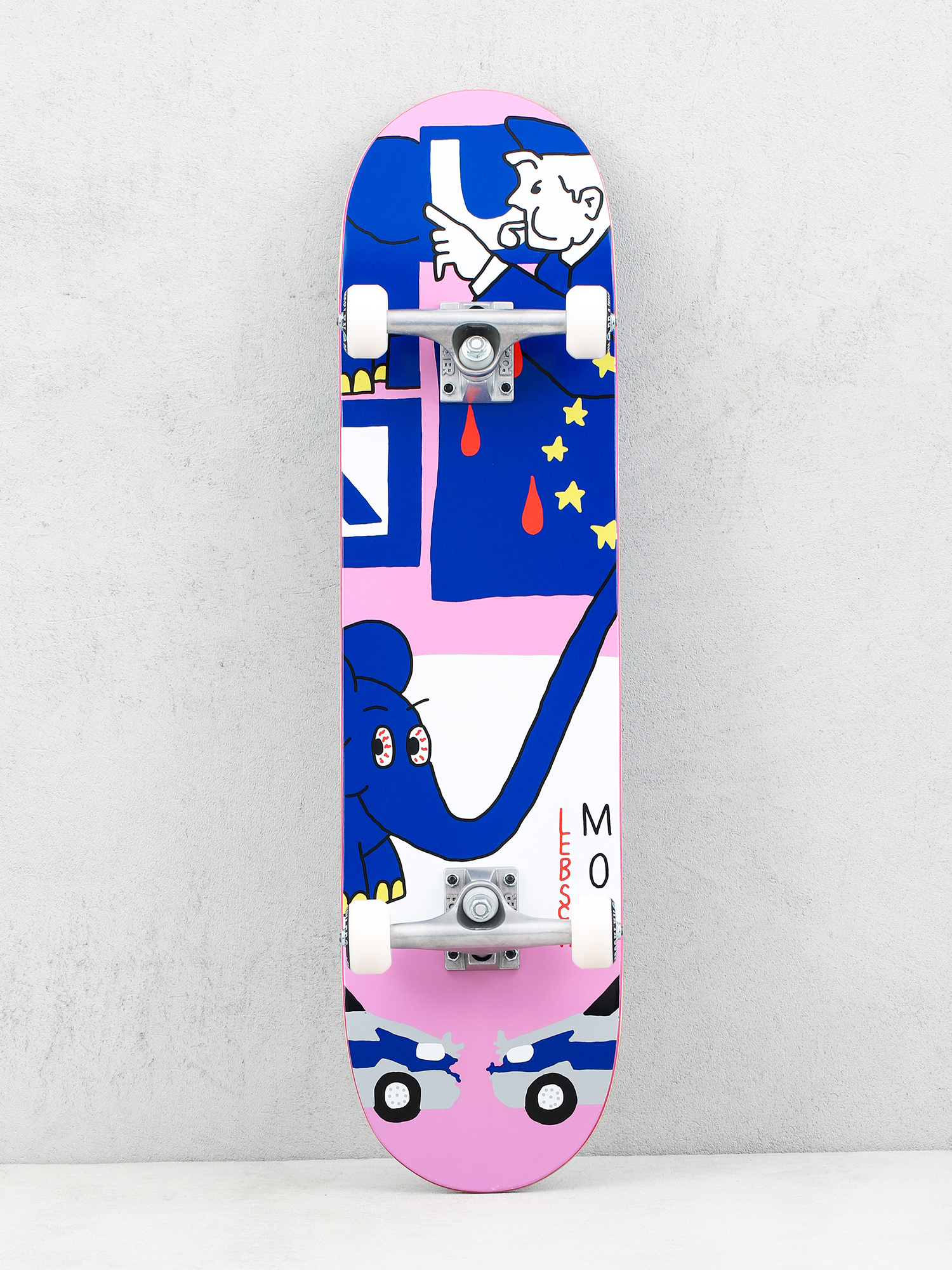 Deskorolka Mob Skateboards Elephunk (blue/pink/white)