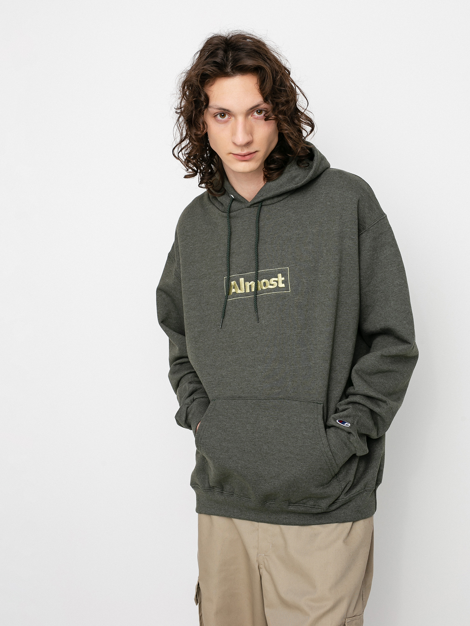 Bluza z kapturem Almost Champion Emb Box HD (forest)