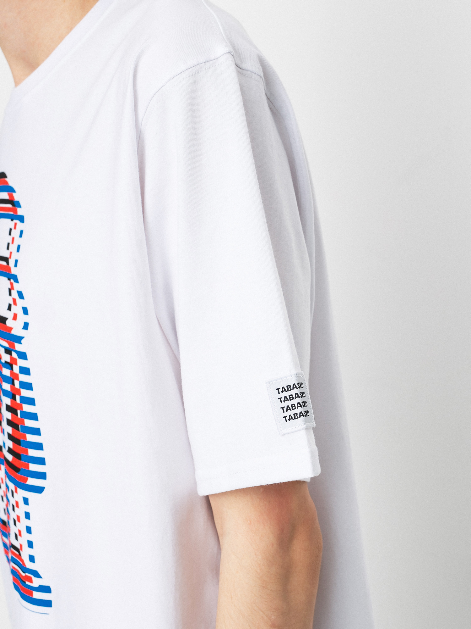 T-shirt Tabasko Logo Stripes (white)