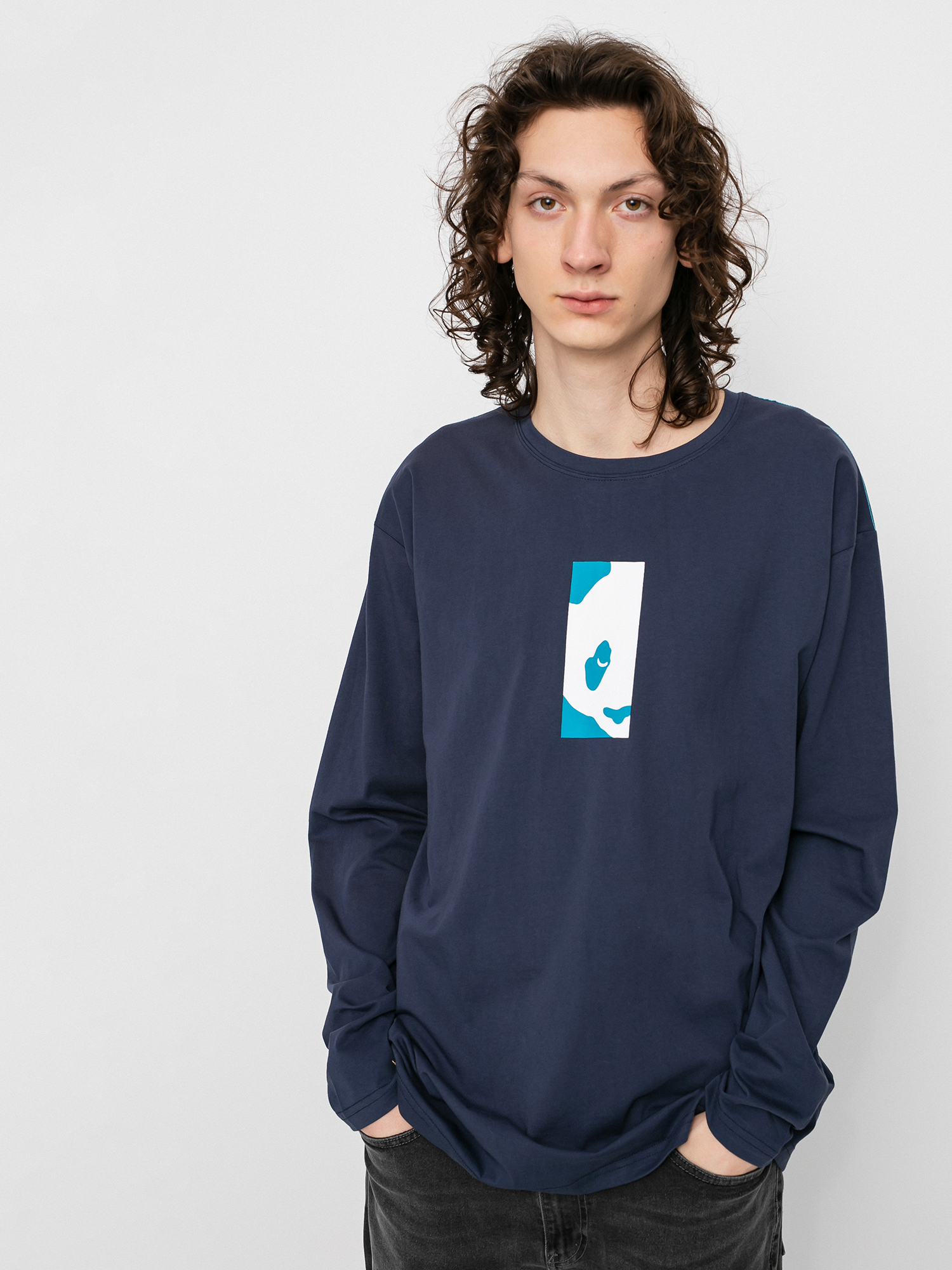 Longsleeve Enjoi Box Panda (navy)