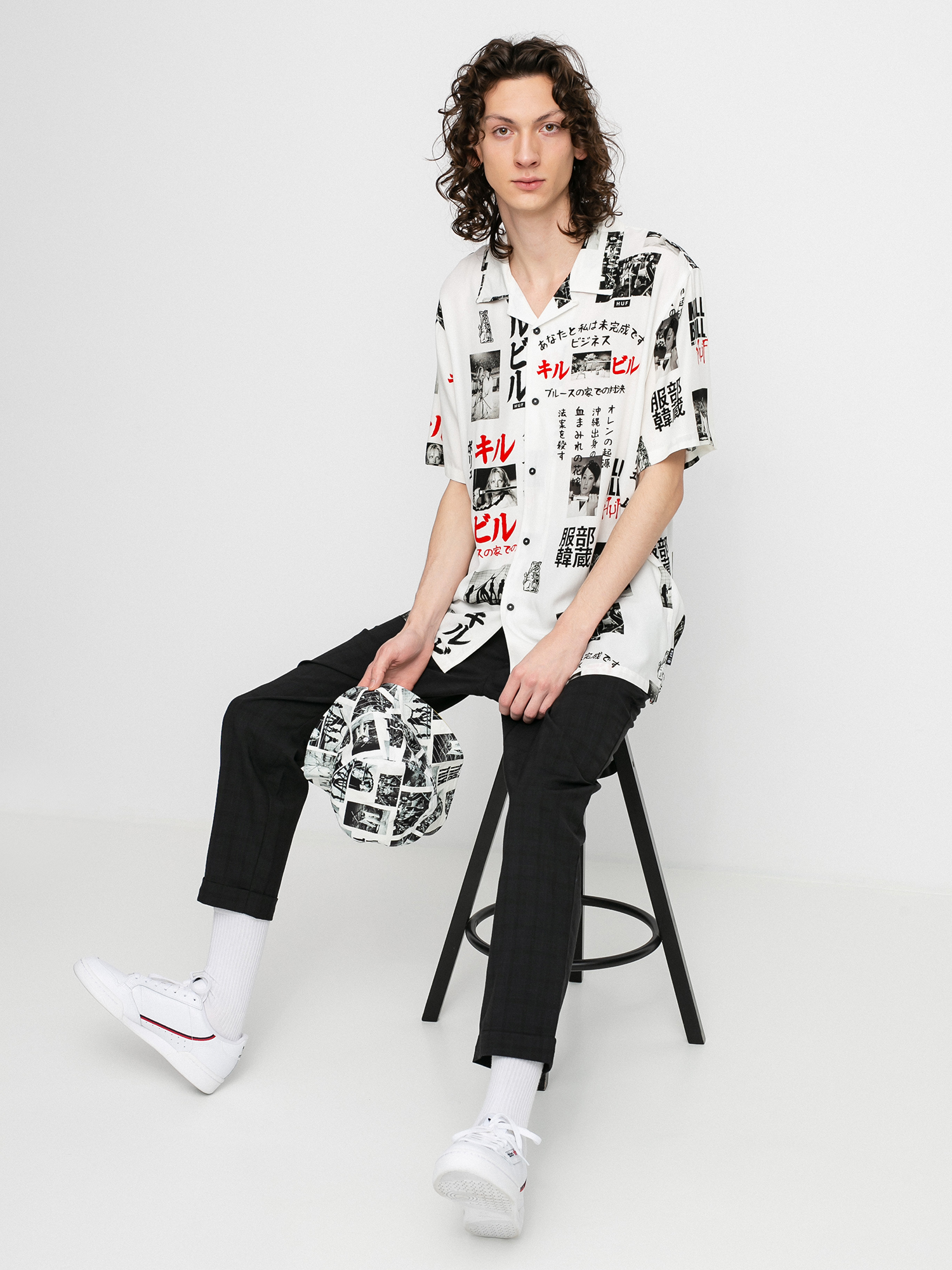 Koszula HUF X Kill Bill Woven Top (white)