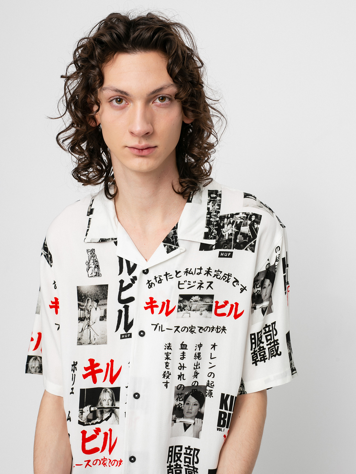 Koszula HUF X Kill Bill Woven Top (white)