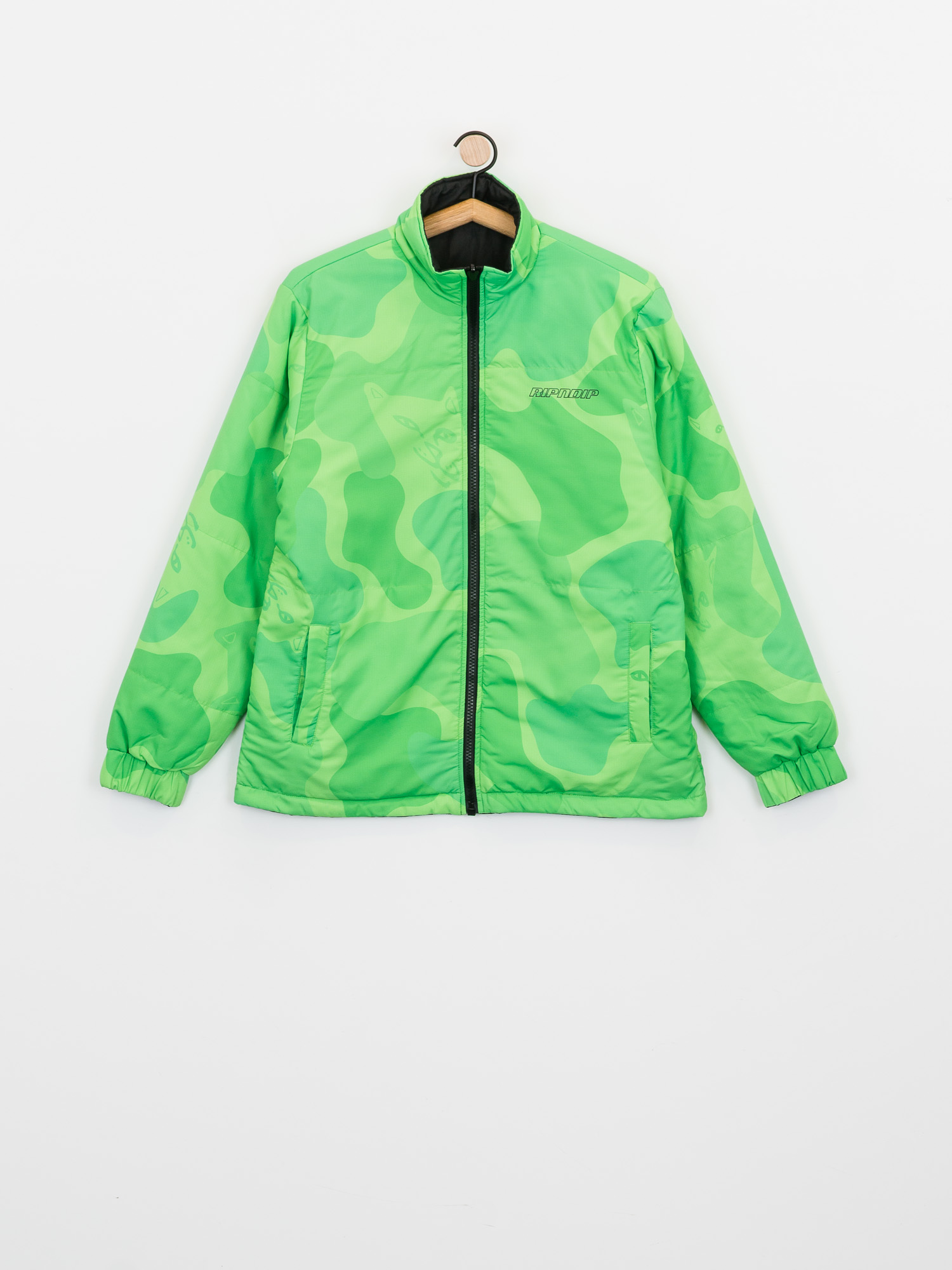 Kurtka RipNDip Neo Nerm Reversible Field Puffer (black/tonal green)
