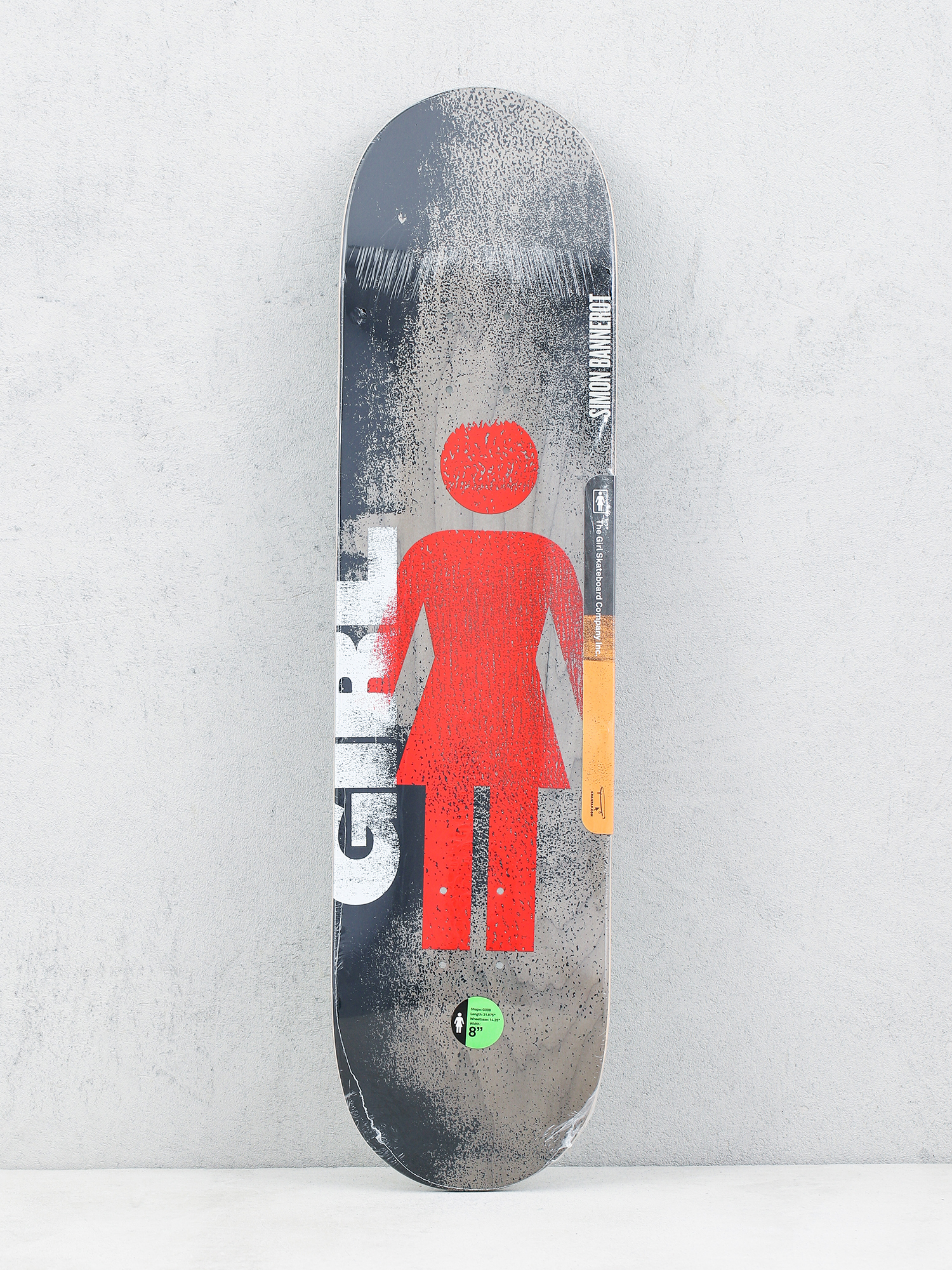 Deck Girl Skateboard Bannerot Roller Og (black/red)