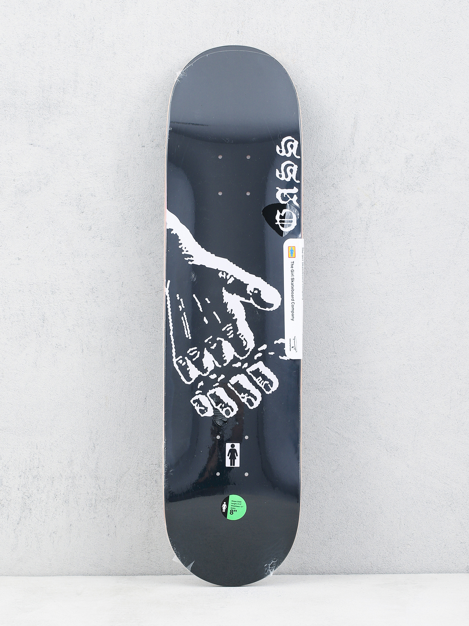 Deck Girl Skateboard Gass Severed Pop Secret (black/white)