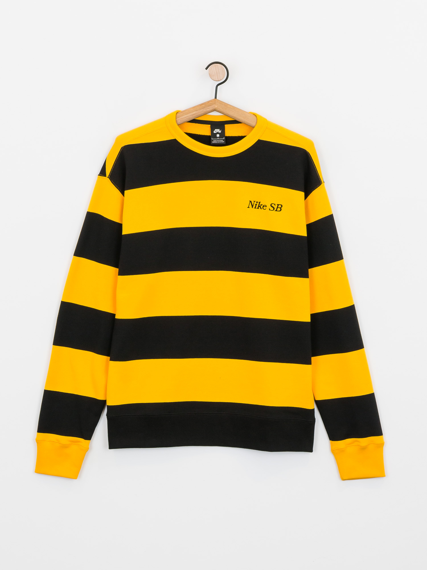 Bluza Nike SB Stripe Crew (university gold/black/black)