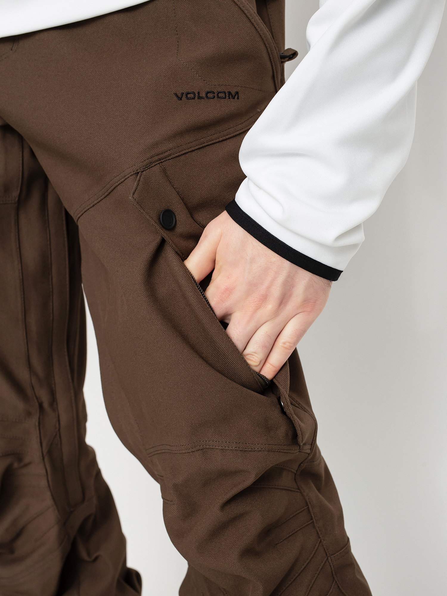 Męskie Spodnie snowboardowe Volcom Articulated (black military)