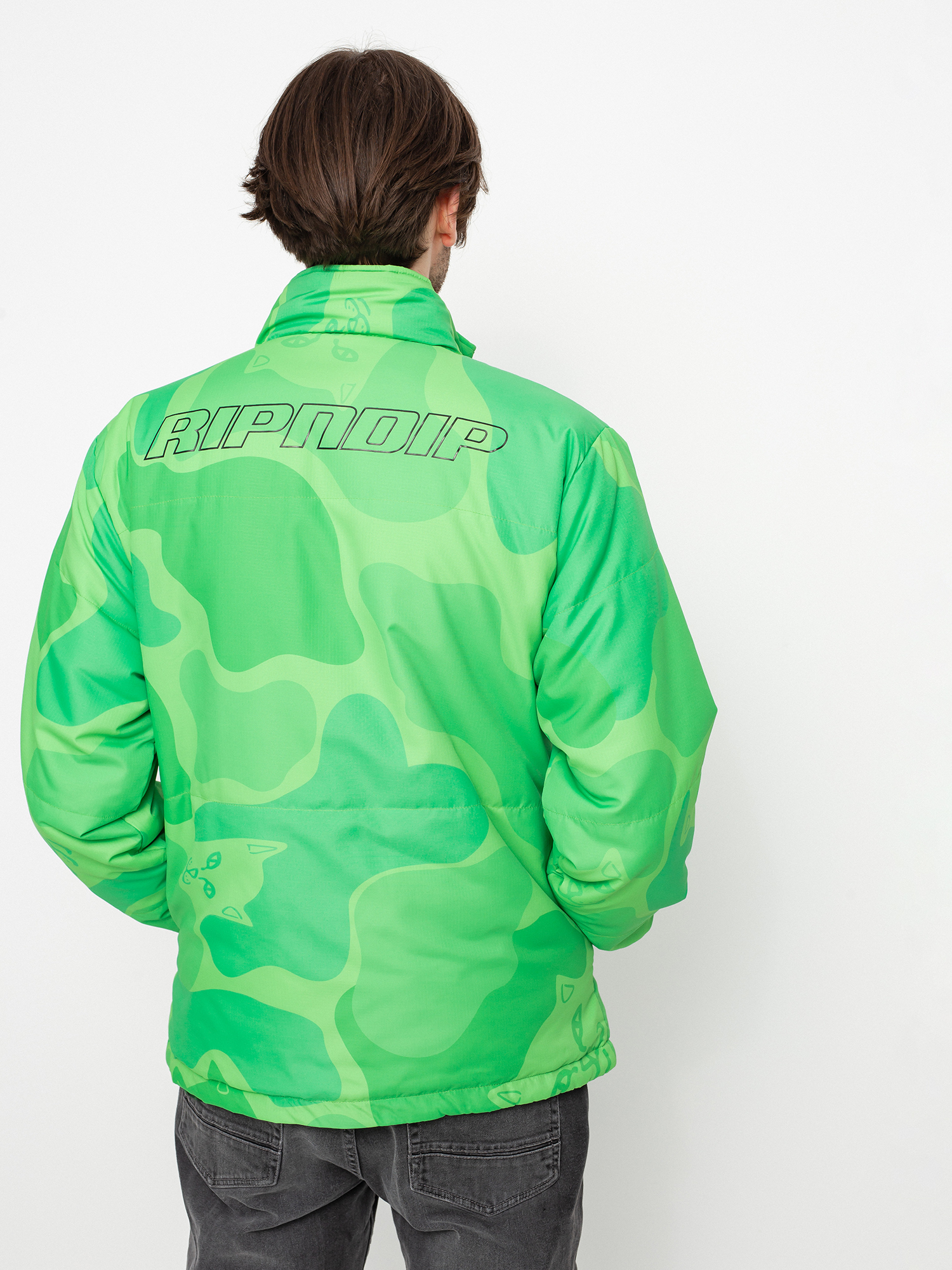 Kurtka RipNDip Neo Nerm Reversible Field Puffer (black/tonal green)