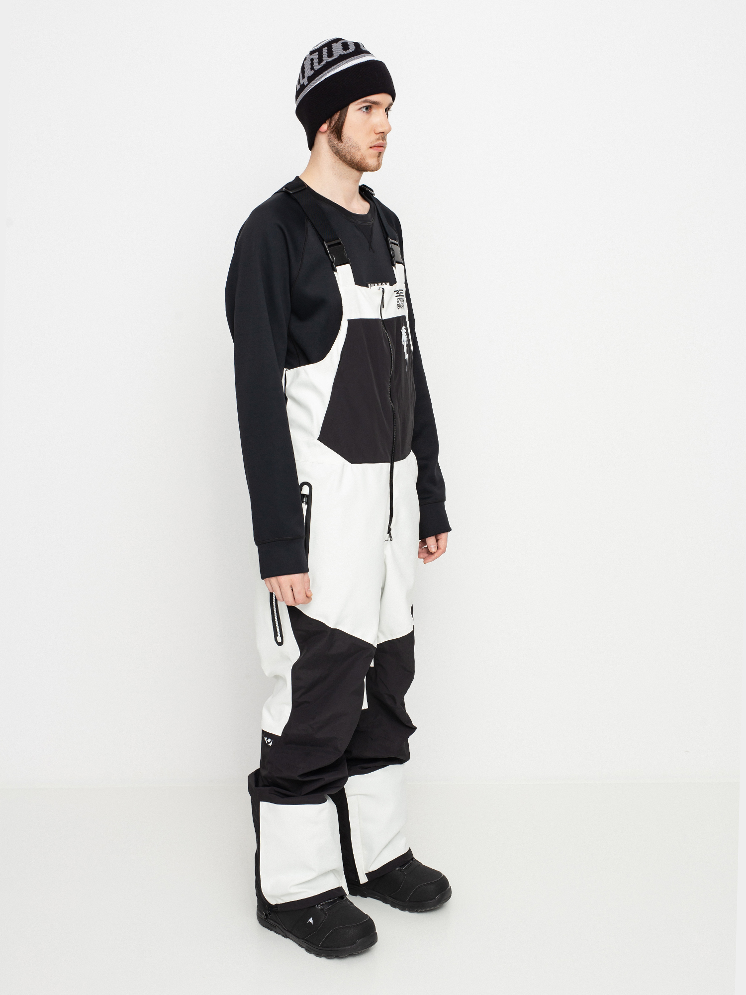 Męskie Spodnie snowboardowe ThirtyTwo Spring Break Powder Bib (white)