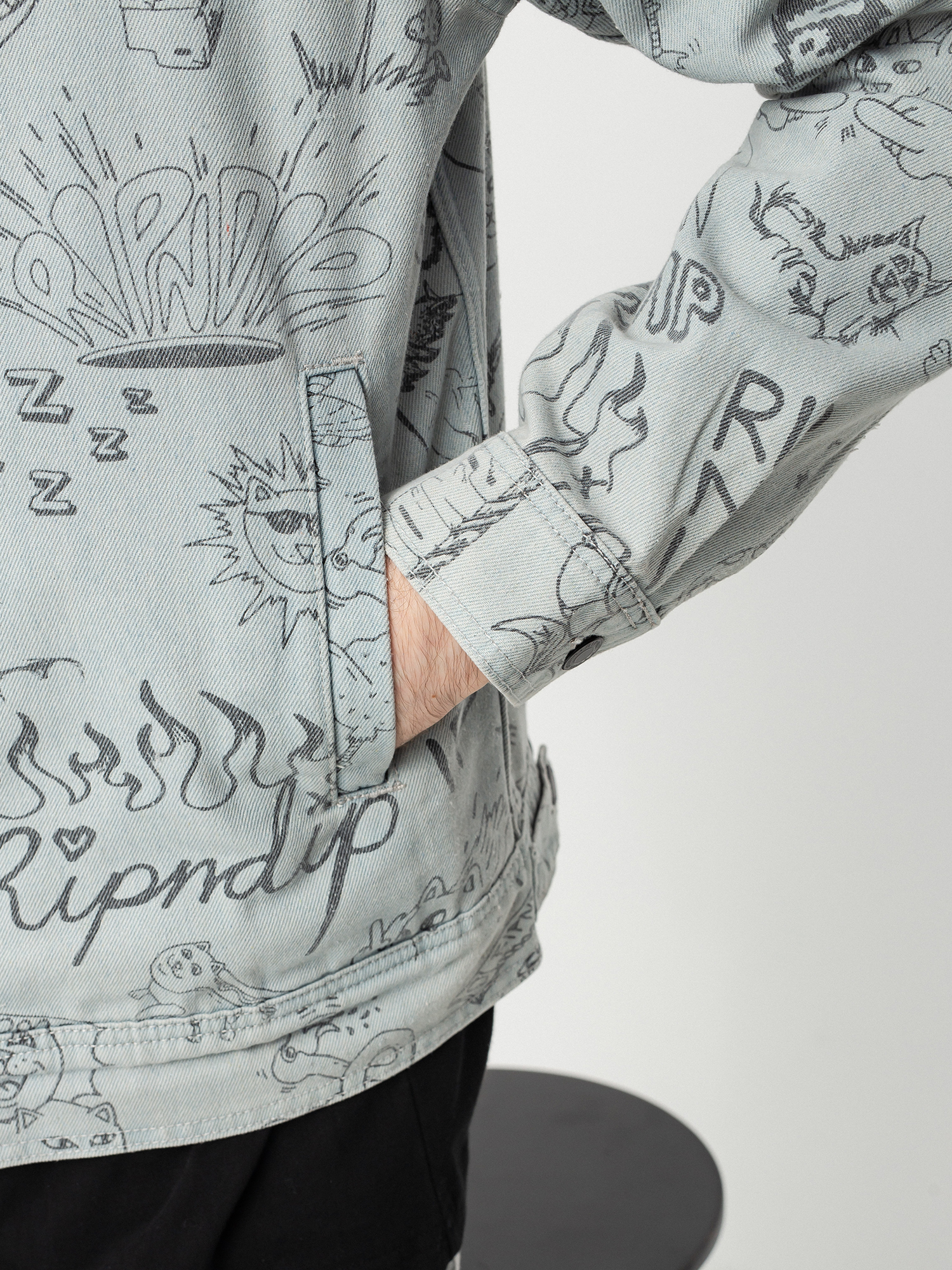 Kurtka RipNDip Sharpie Denim (light denim wash)