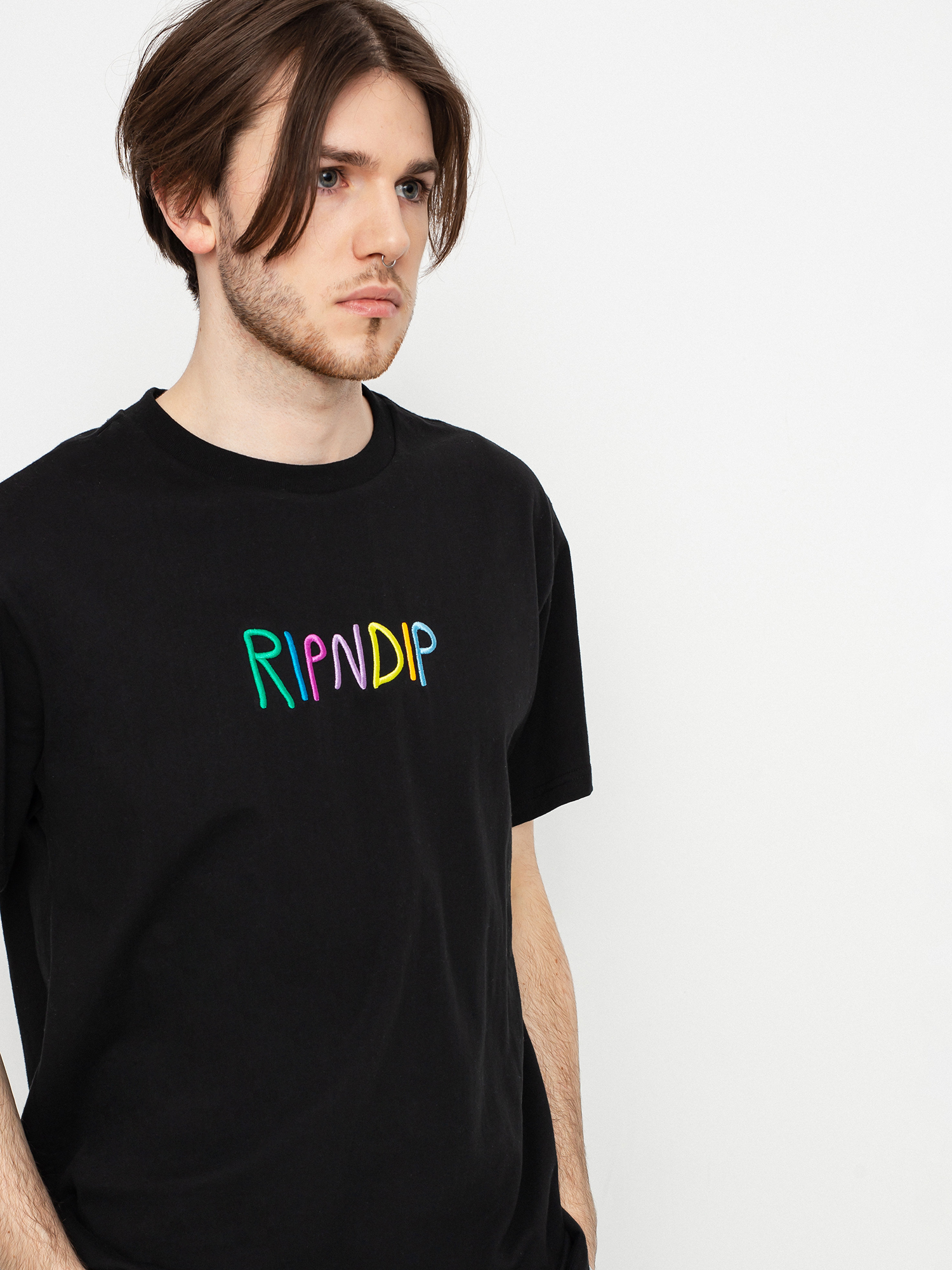 T-shirt RipNDip Logo Embroidered Art (black)