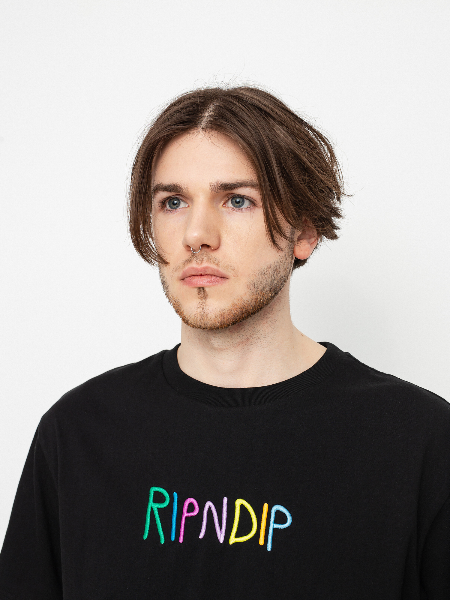 T-shirt RipNDip Logo Embroidered Art (black)