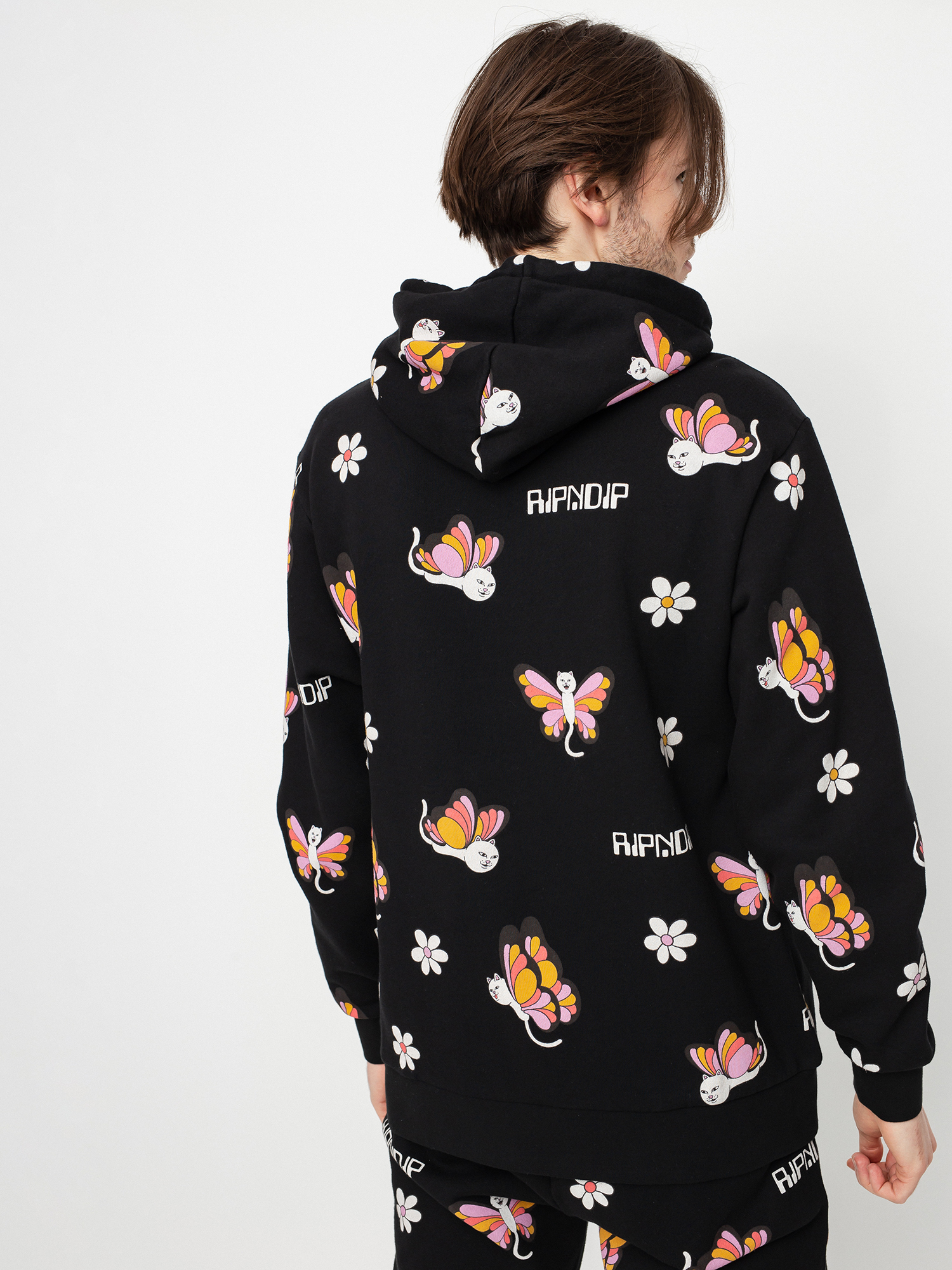 Bluza z kapturem RipNDip Butterfly HD (black)