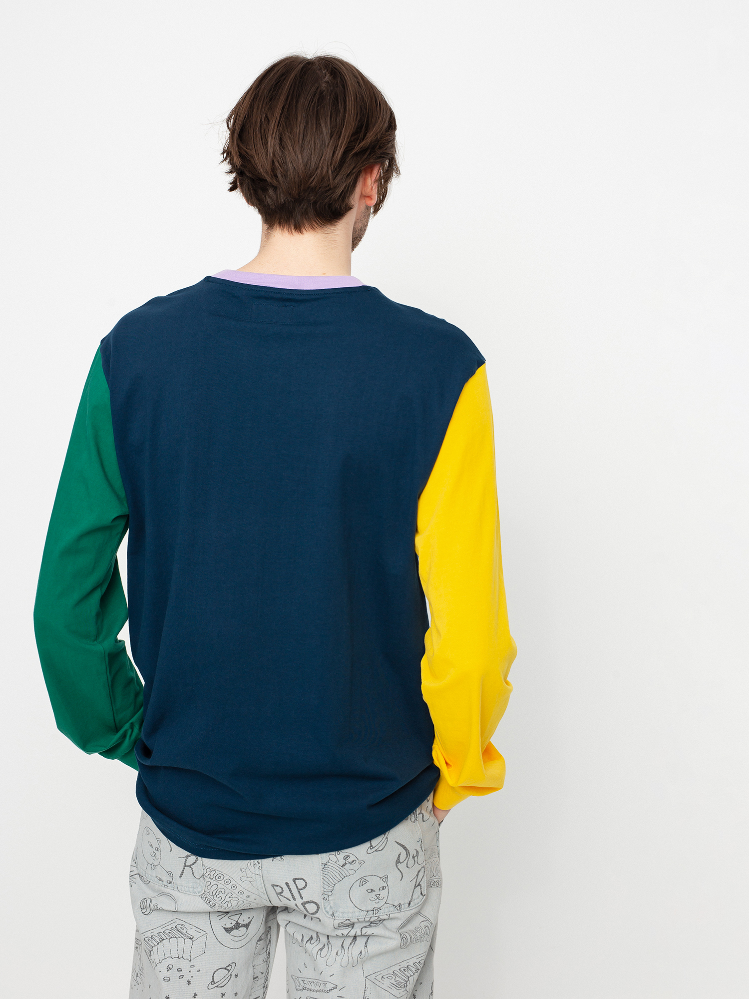 Longsleeve RipNDip Lord Nermal Color Block (multi)