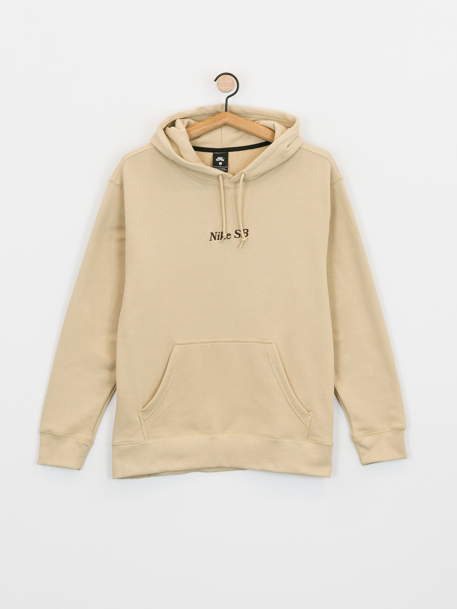 Bluza z kapturem Nike SB Front Script HD (grain/velvet brown)