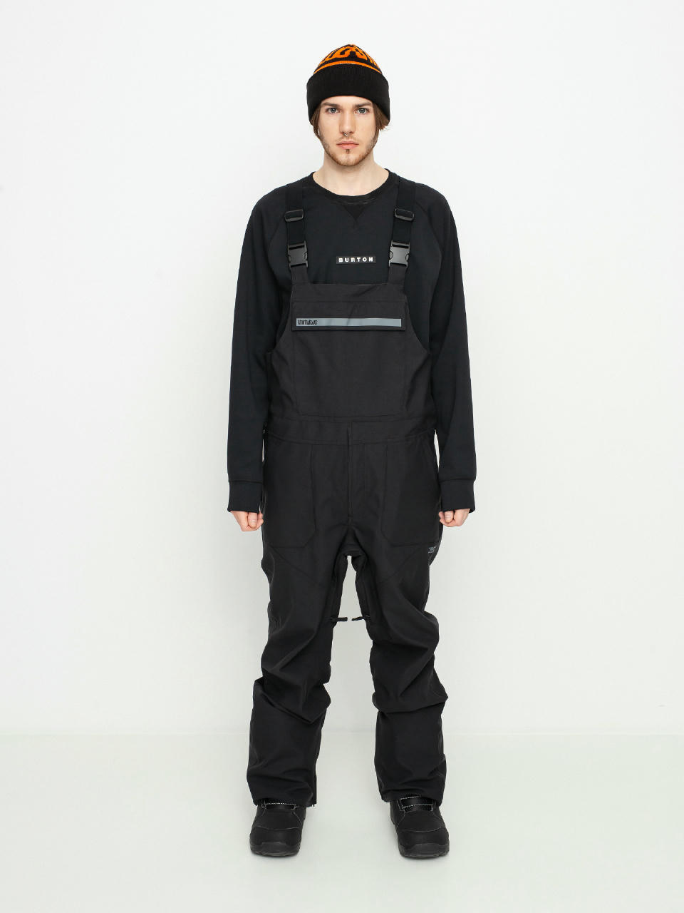 Męskie Spodnie snowboardowe ThirtyTwo Basement Bib (black)