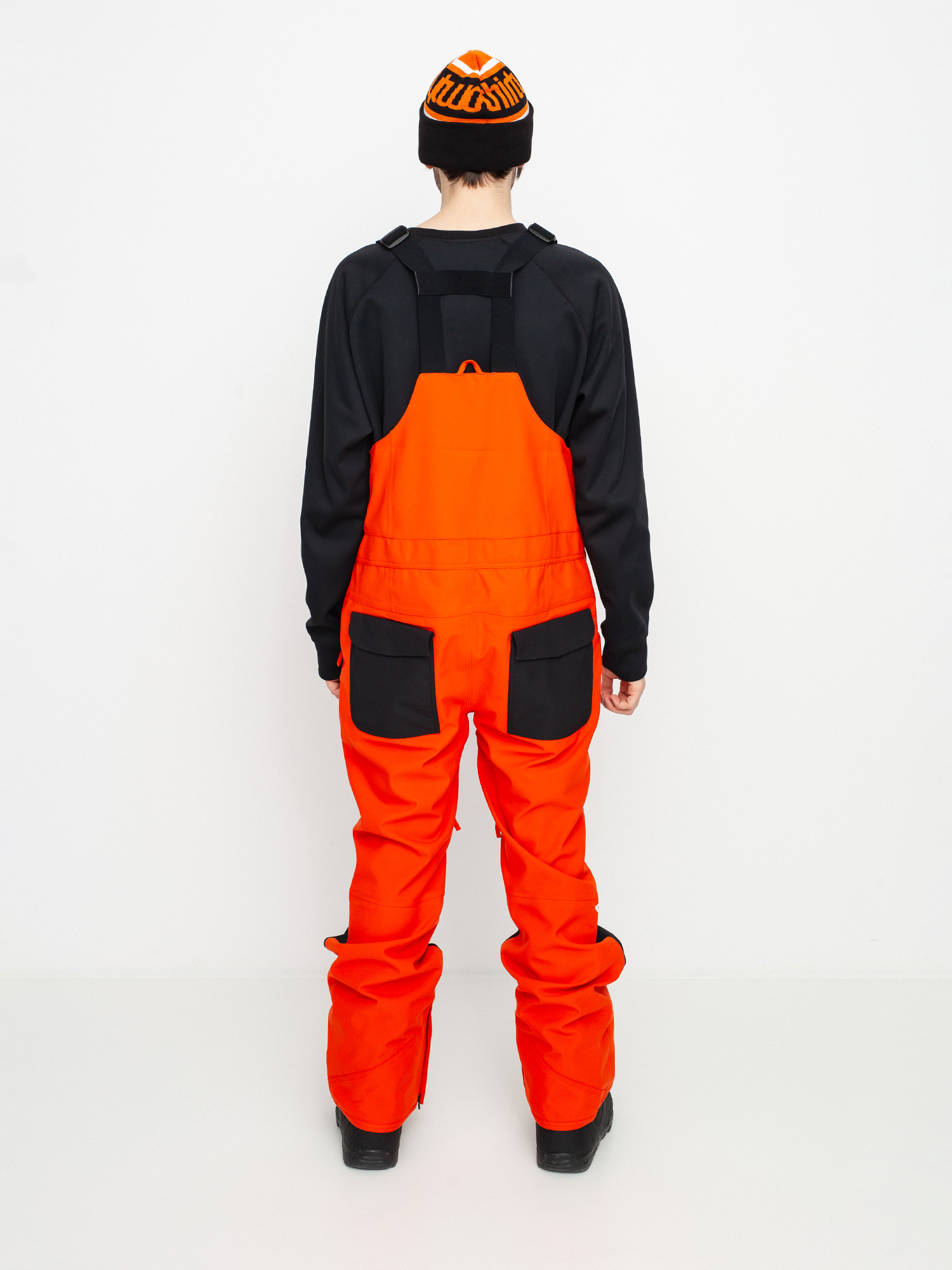 Męskie Spodnie snowboardowe ThirtyTwo Basement Bib (orange)
