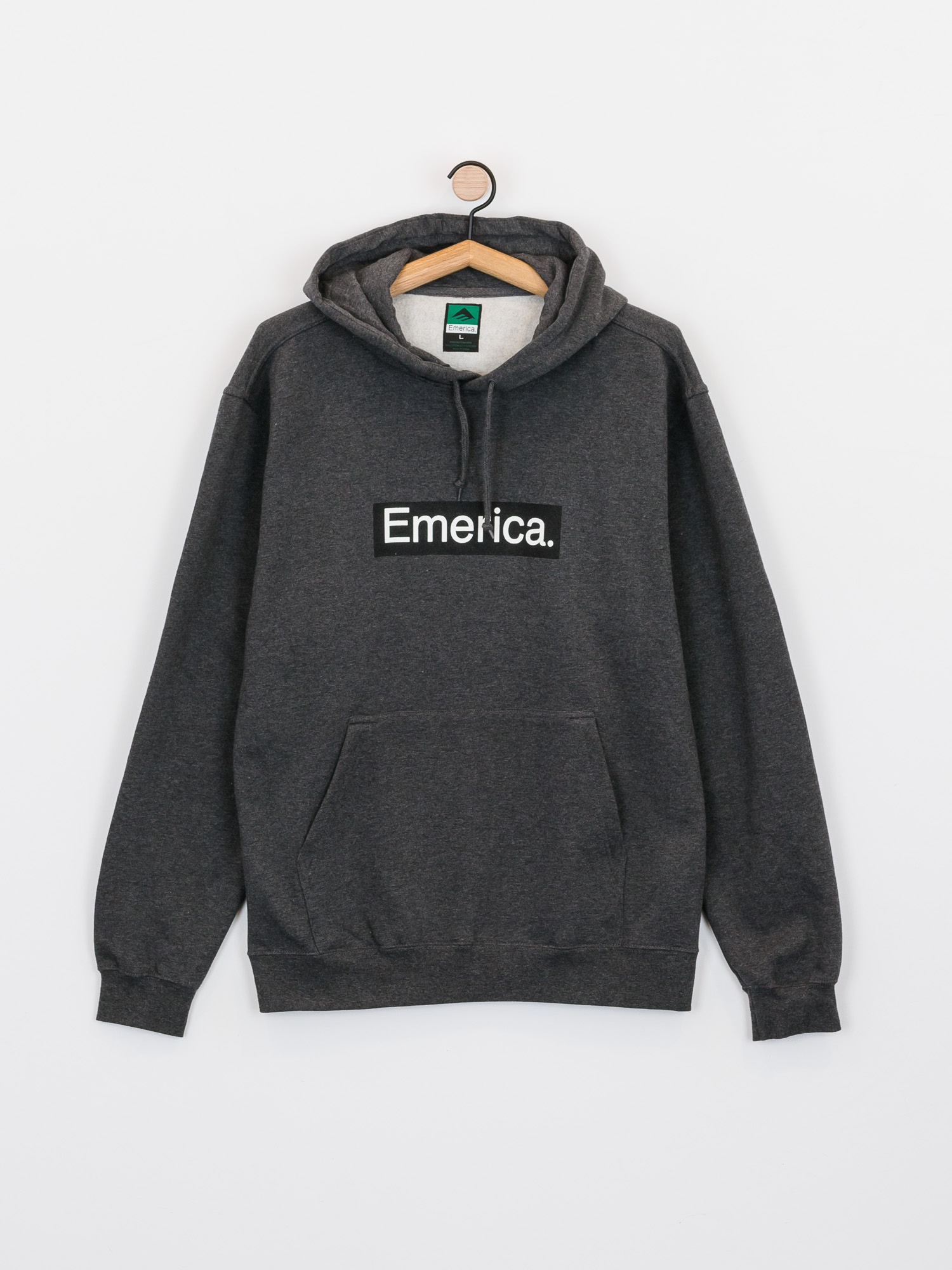 Bluza z kapturem Emerica Pure Bar HD (charcoal/heather)