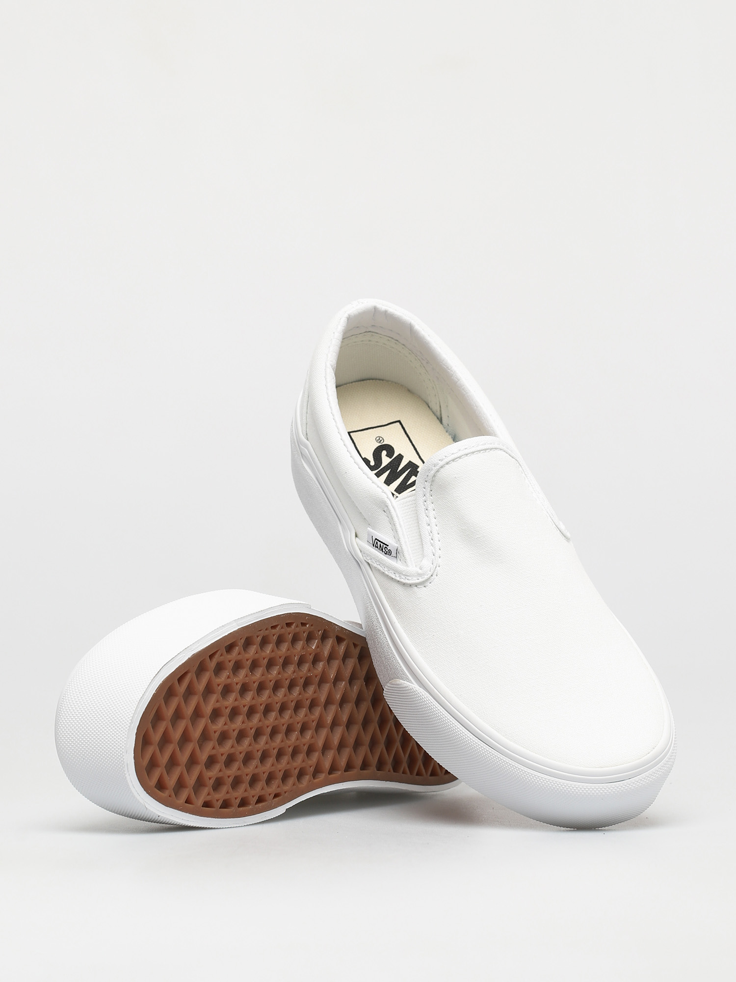Buty Vans Classic Slip On Platform (true white)
