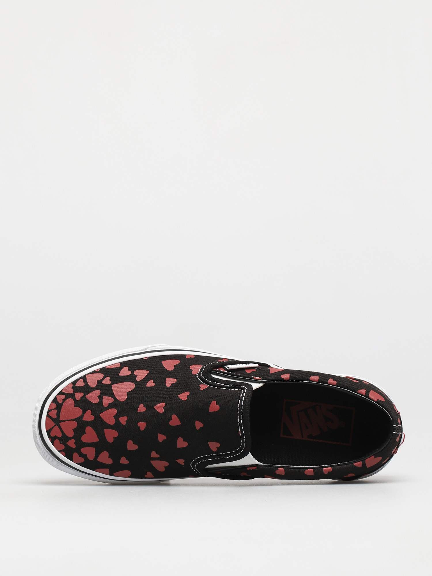 Buty Vans Classic Slip On (valentines hearts black/racing red)
