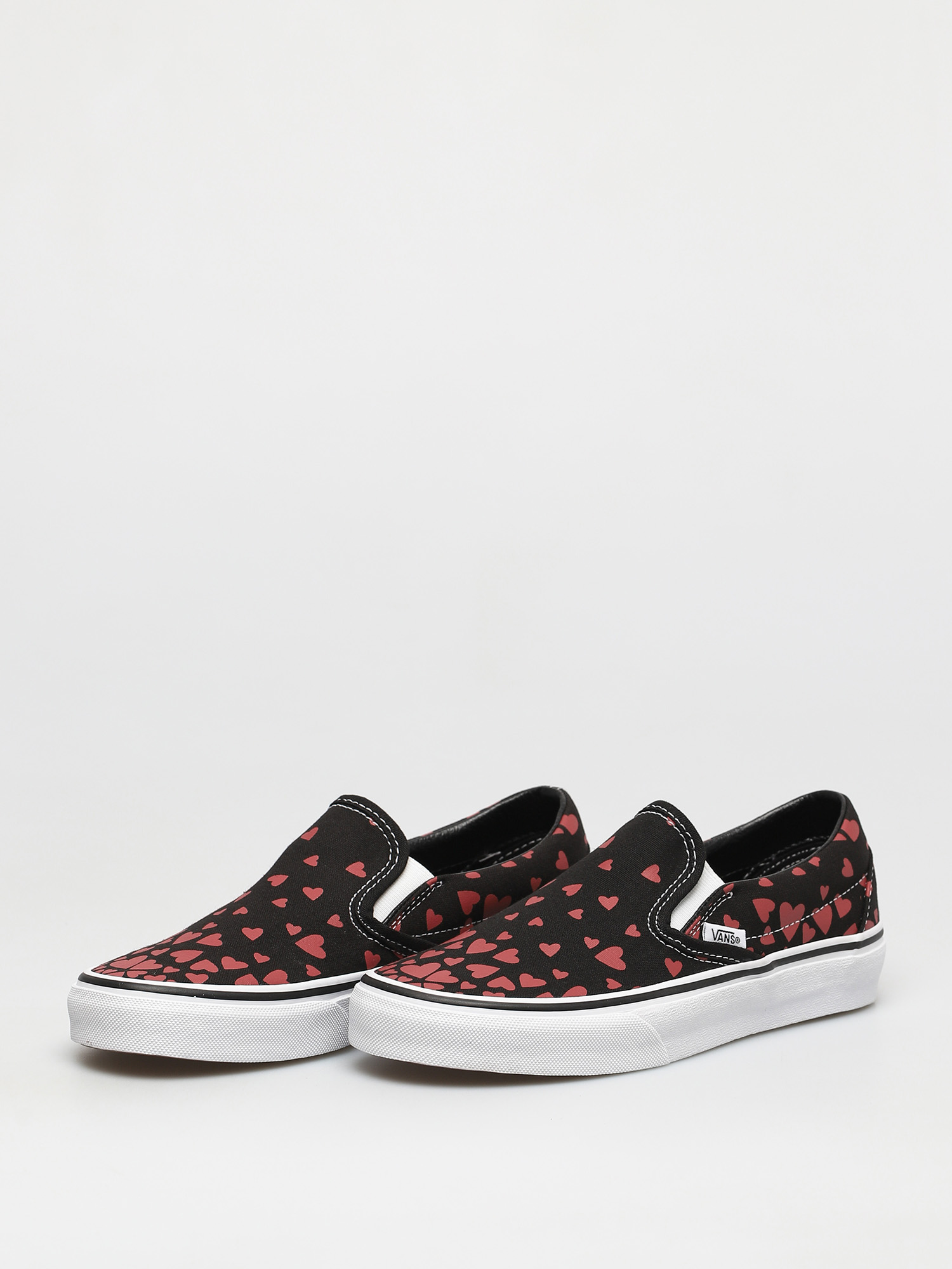 Buty Vans Classic Slip On (valentines hearts black/racing red)